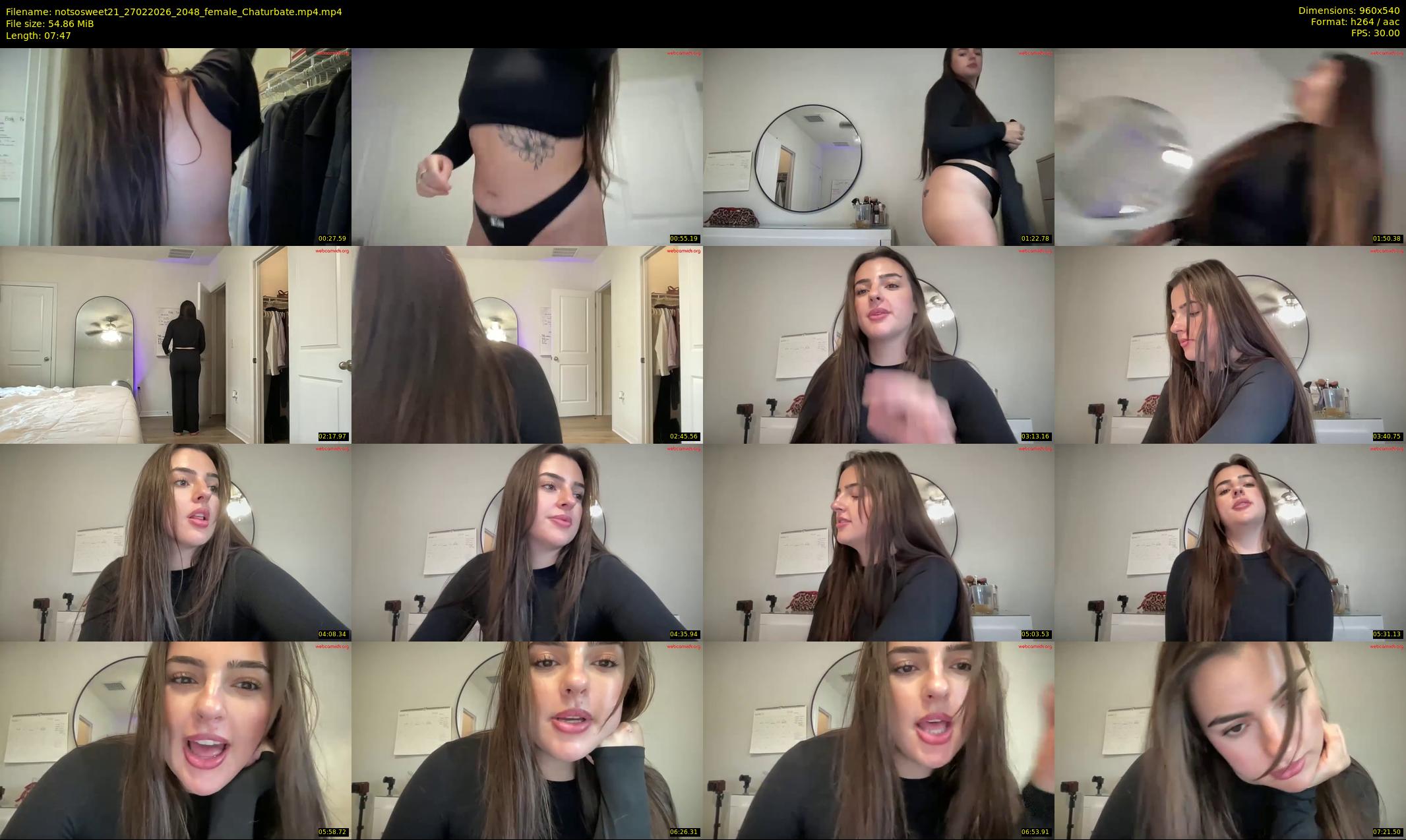 notsosweet21 — 8 minute Chaturbate female cam show recording, 480p, Feb 27, 2026
