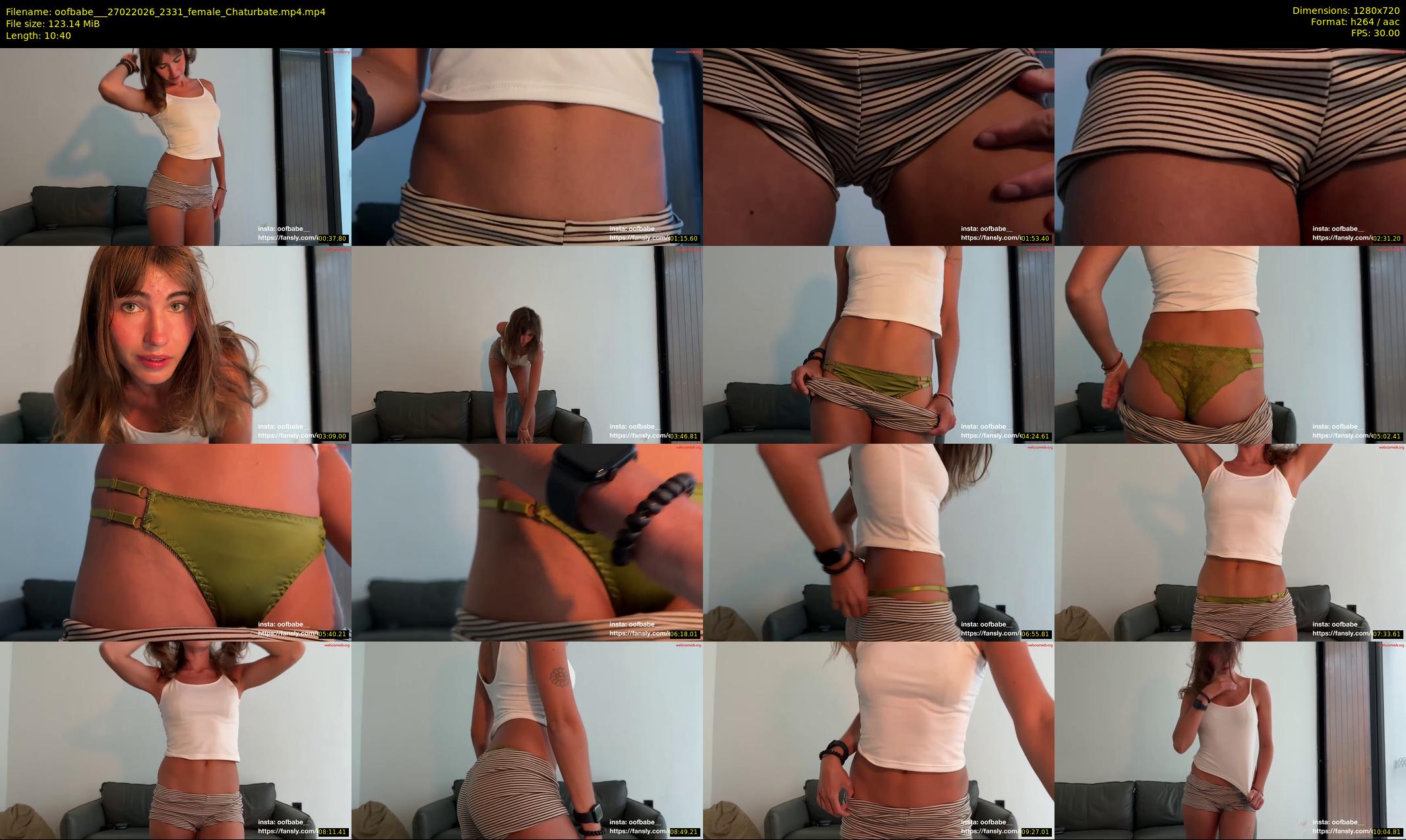 oofbabe__ — 11 minute Chaturbate female cam show recording, 720p, Feb 27, 2026