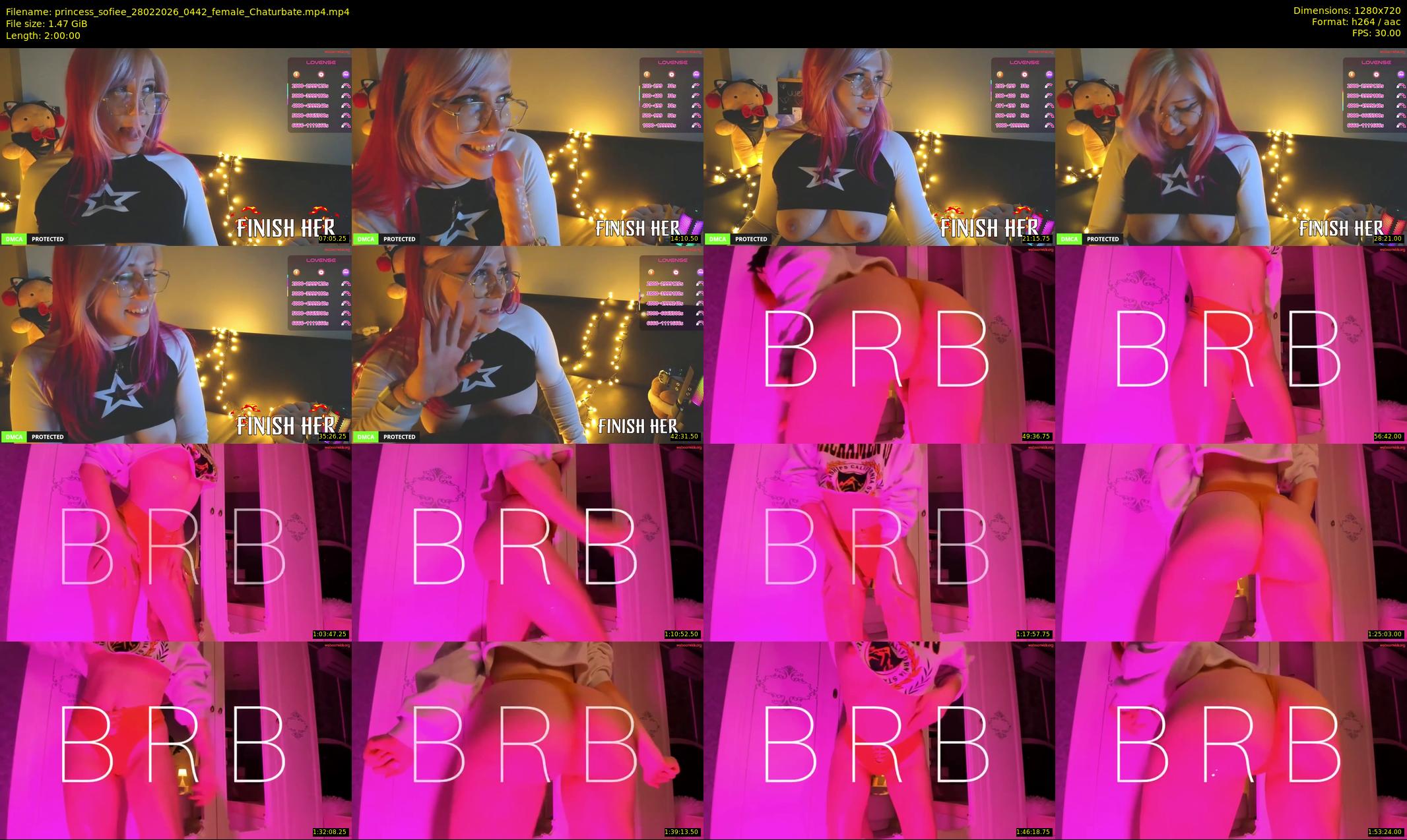 princess_sofiee — 120 minute Chaturbate female cam show recording, 720p, Feb 28, 2026