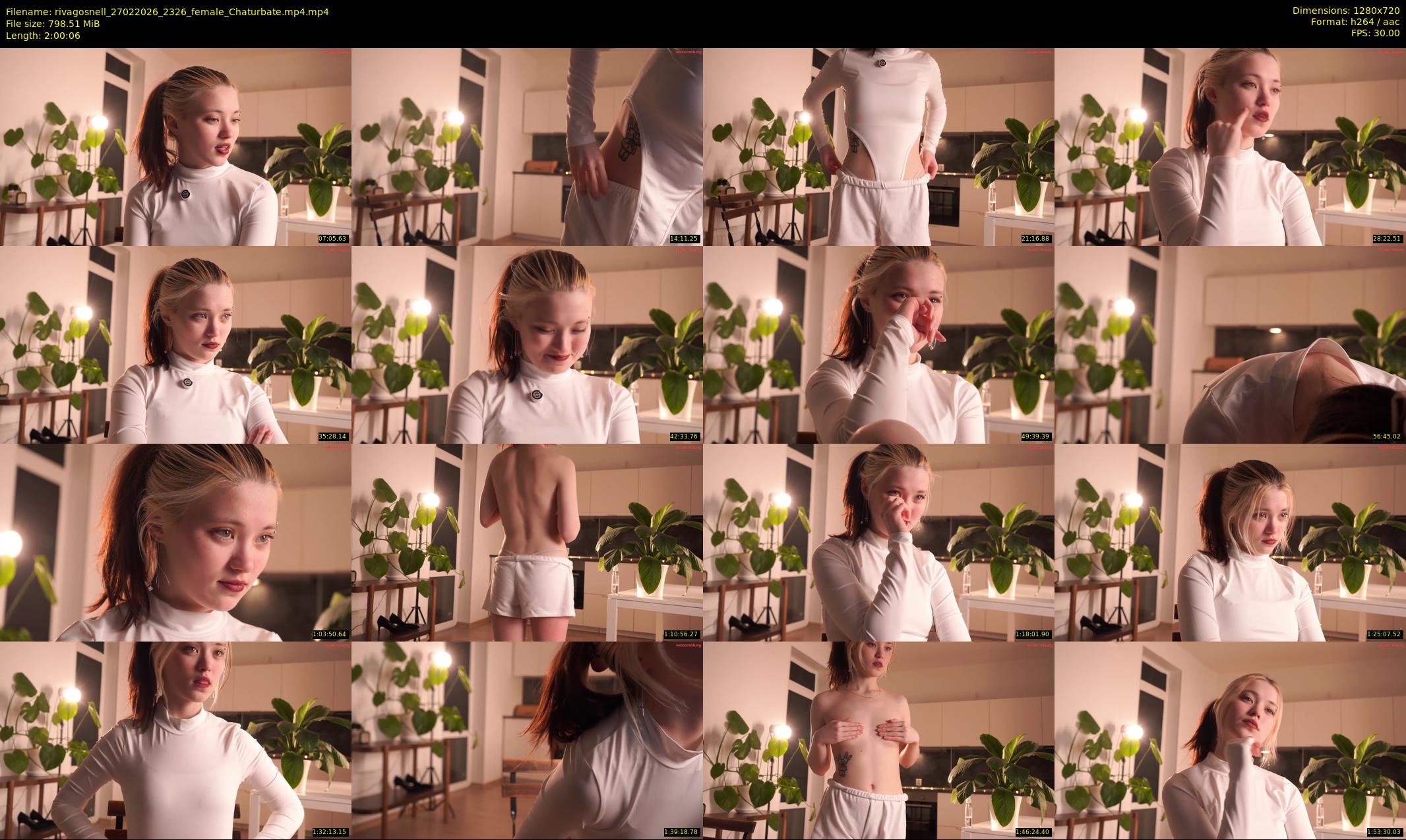 rivagosnell — 121 minute Chaturbate female cam show recording, 720p, Feb 27, 2026