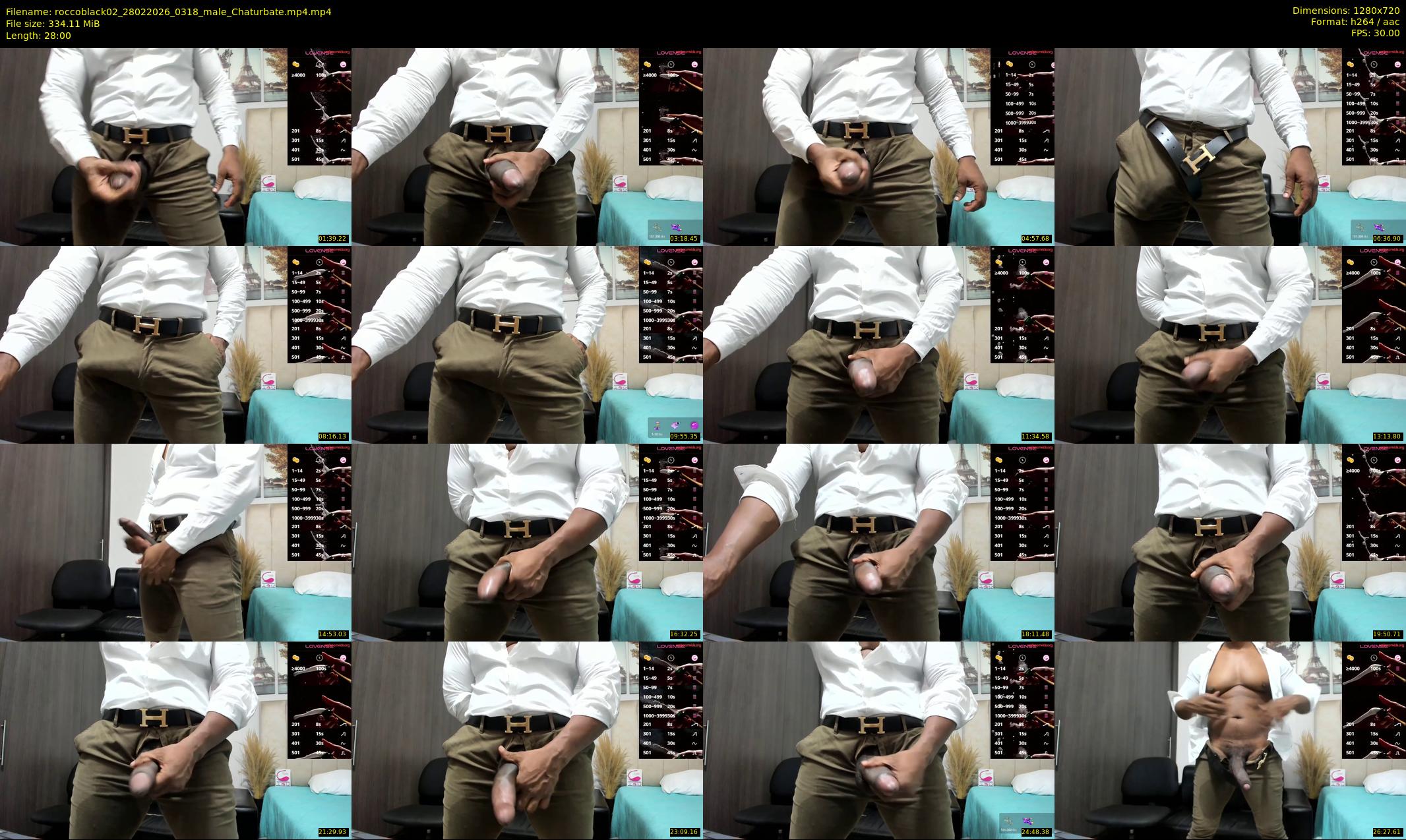 roccoblack02 — 28 minute Chaturbate male cam show recording, 720p, Feb 28, 2026
