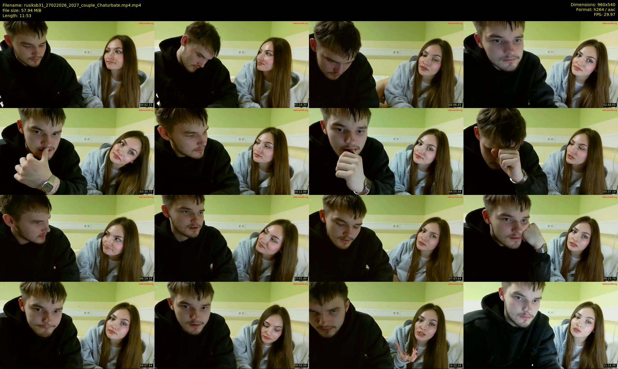 rusiksb31 — 12 minute Chaturbate couple cam show recording, 480p, Feb 27, 2026