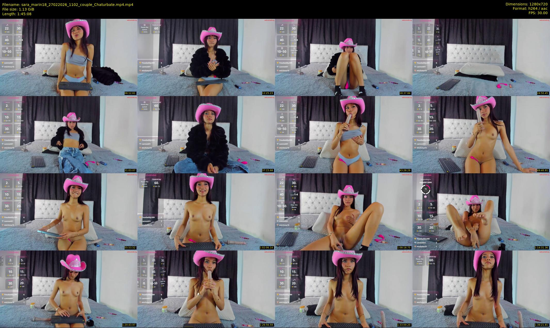 sara_marin18 — 106 minute Chaturbate couple cam show recording, 720p, Feb 27, 2026