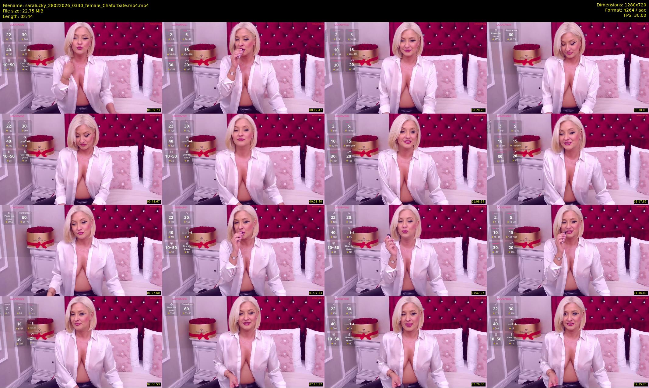saralucky — 3 minute Chaturbate female cam show recording, 720p, Feb 28, 2026