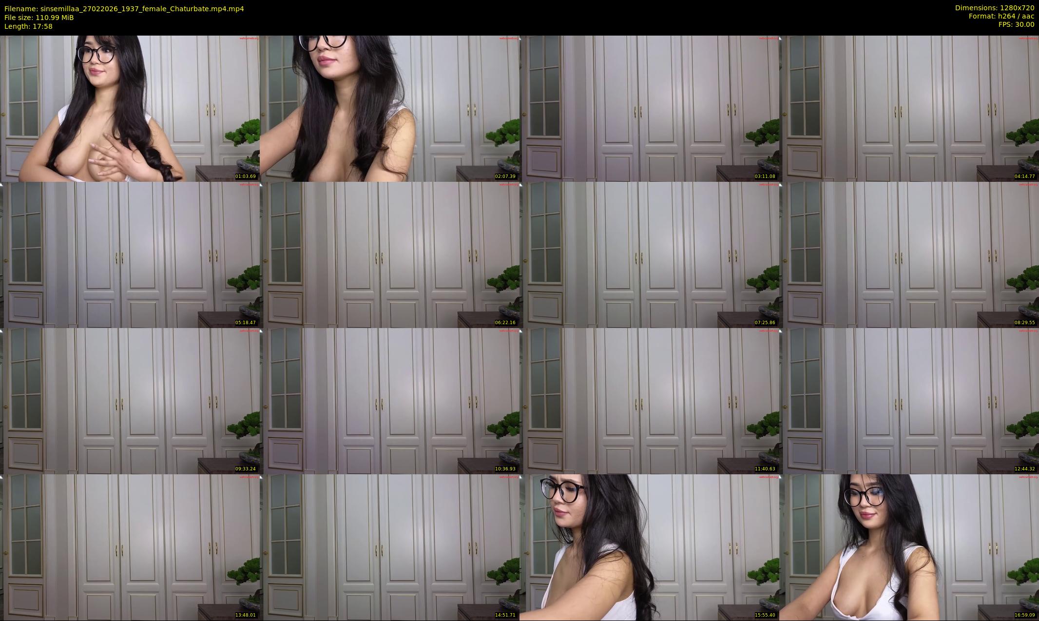 sinsemillaa — 18 minute Chaturbate female cam show recording, 720p, Feb 27, 2026