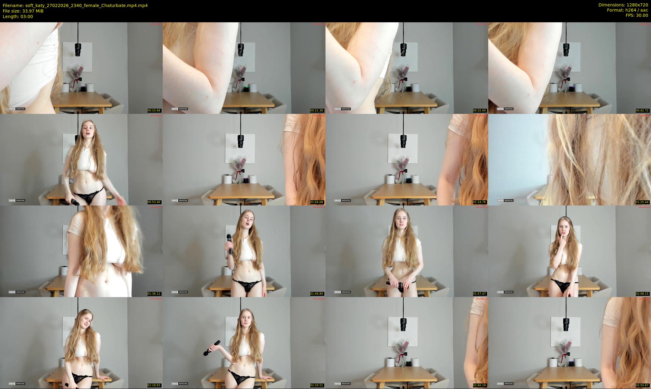 soft_katy — 3 minute Chaturbate female cam show recording, 720p, Feb 27, 2026