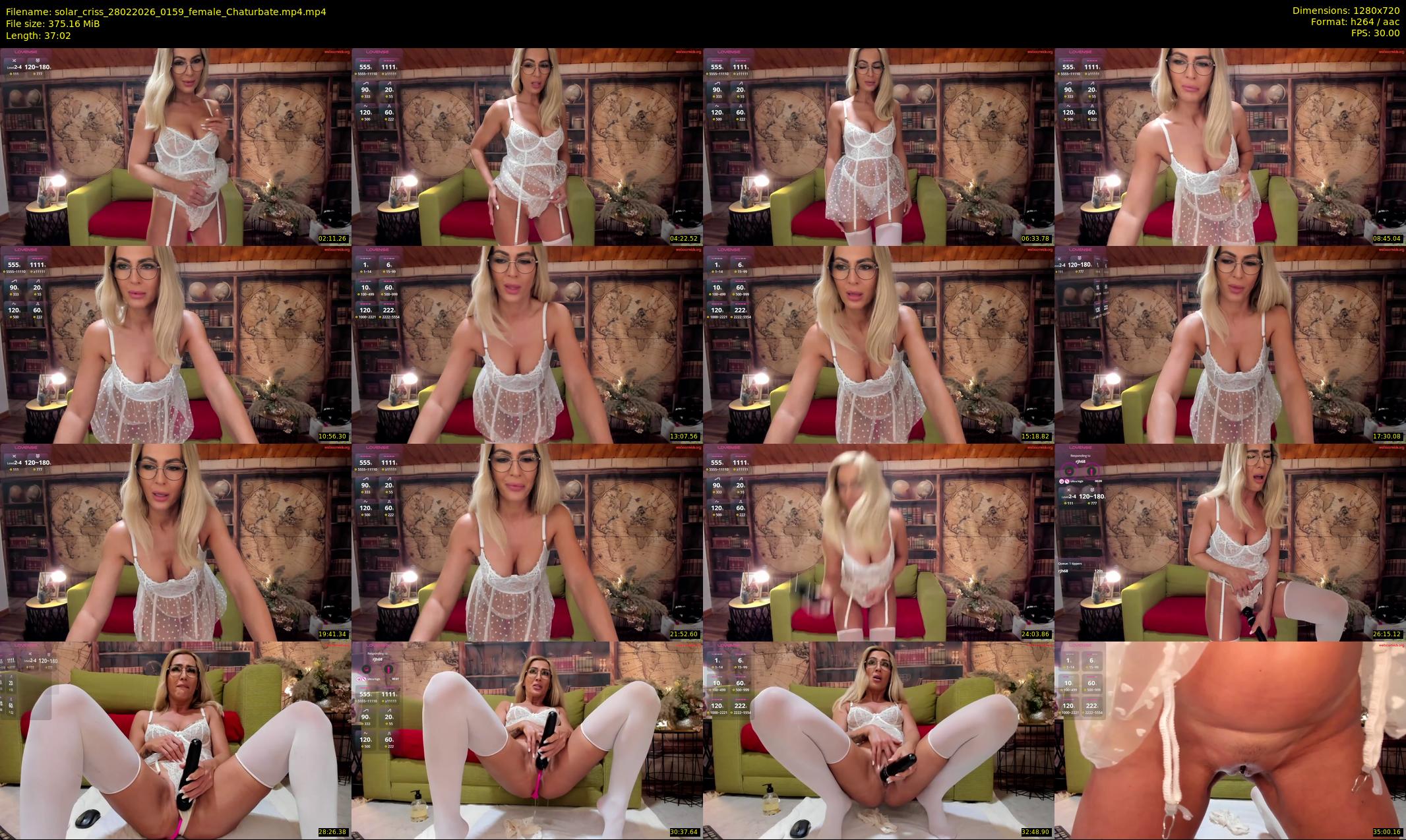 solar_criss — 38 minute Chaturbate female cam show recording, 720p, Feb 28, 2026