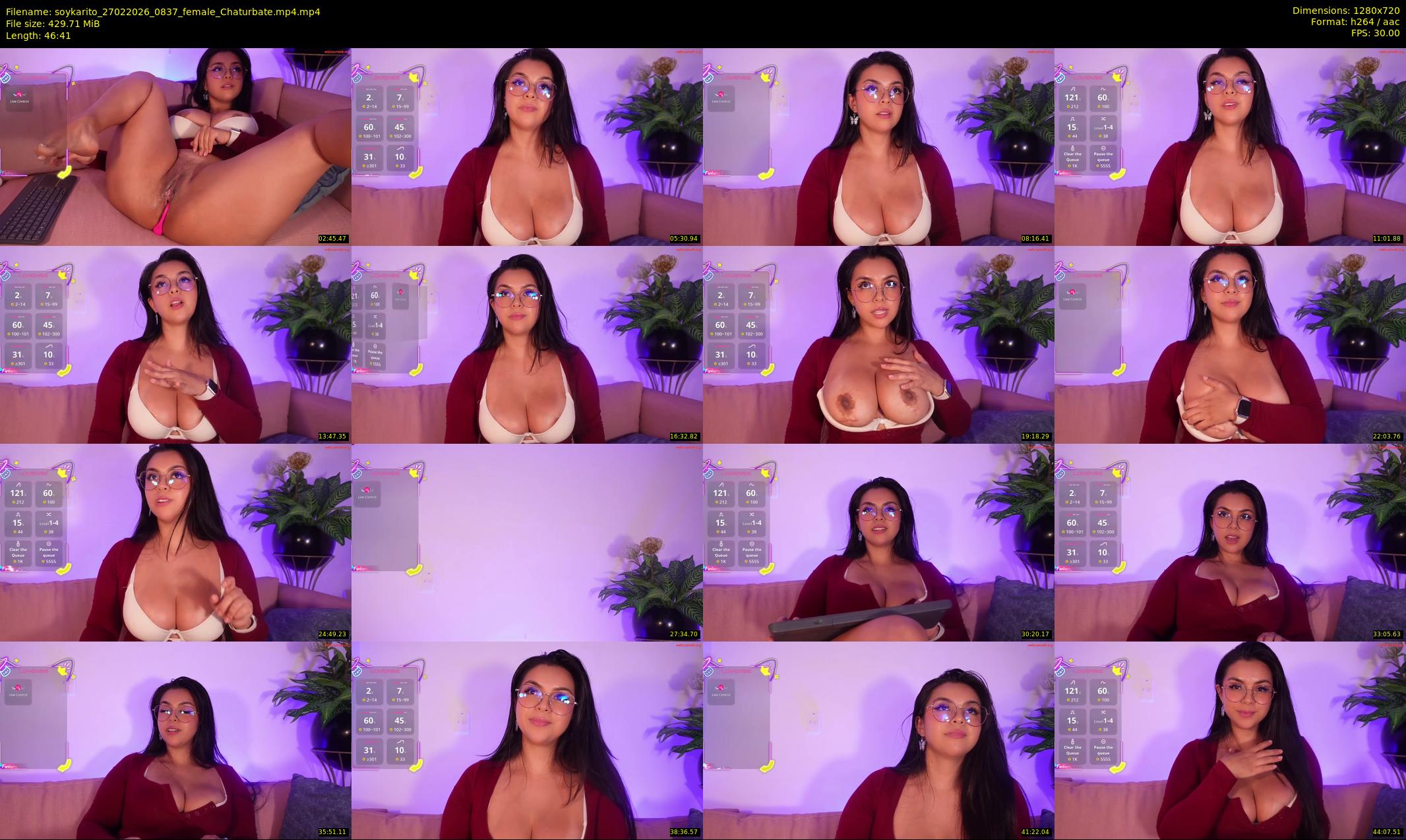 soykarito — 47 minute Chaturbate female cam show recording, 720p, Feb 27, 2026
