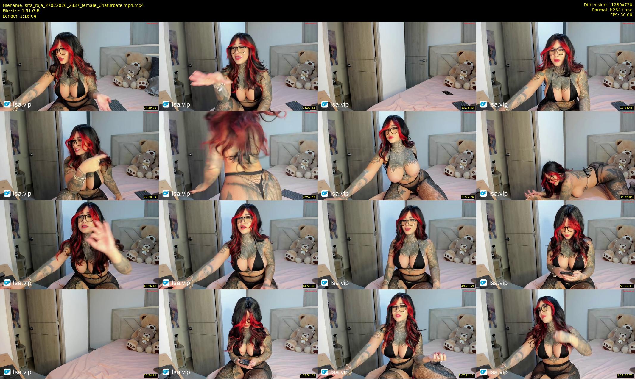 srta_roja — 77 minute Chaturbate female cam show recording, 720p, Feb 27, 2026
