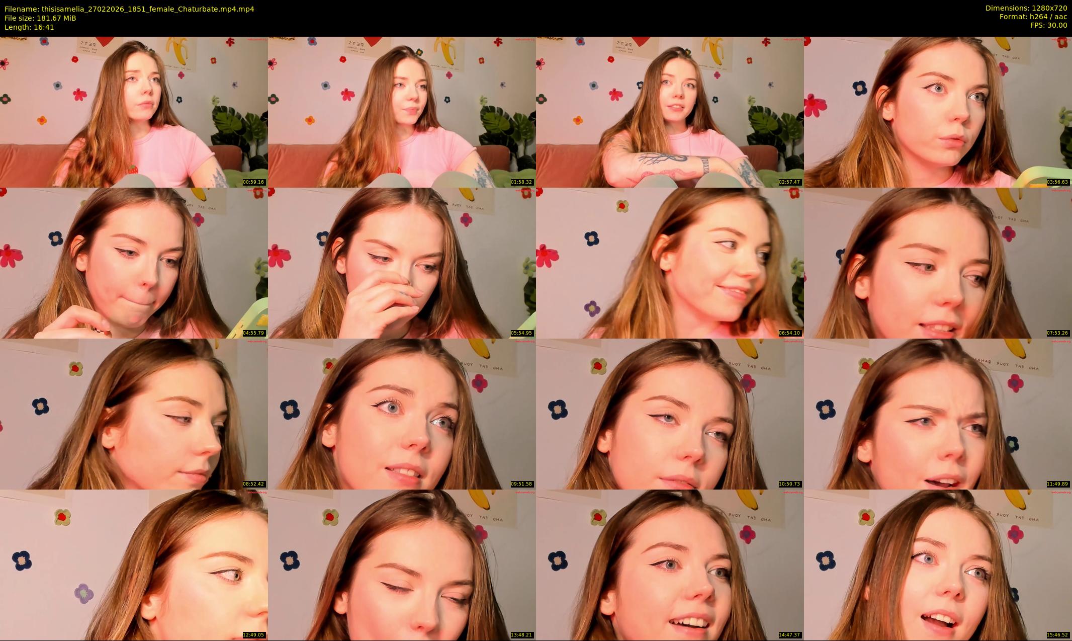 thisisamelia — 17 minute Chaturbate female cam show recording, 720p, Feb 27, 2026