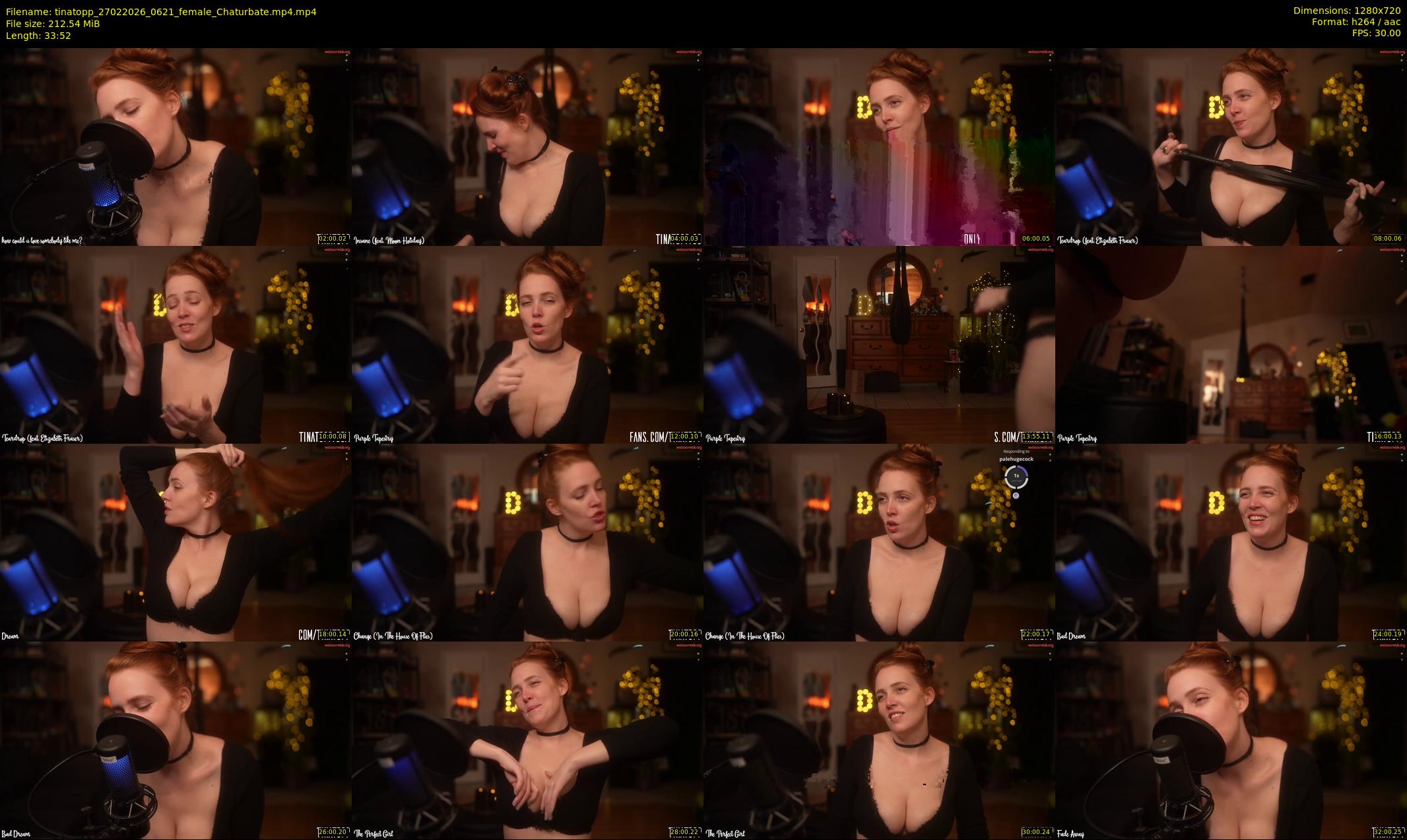 tinatopp — 34 minute Chaturbate female cam show recording, 720p, Feb 27, 2026