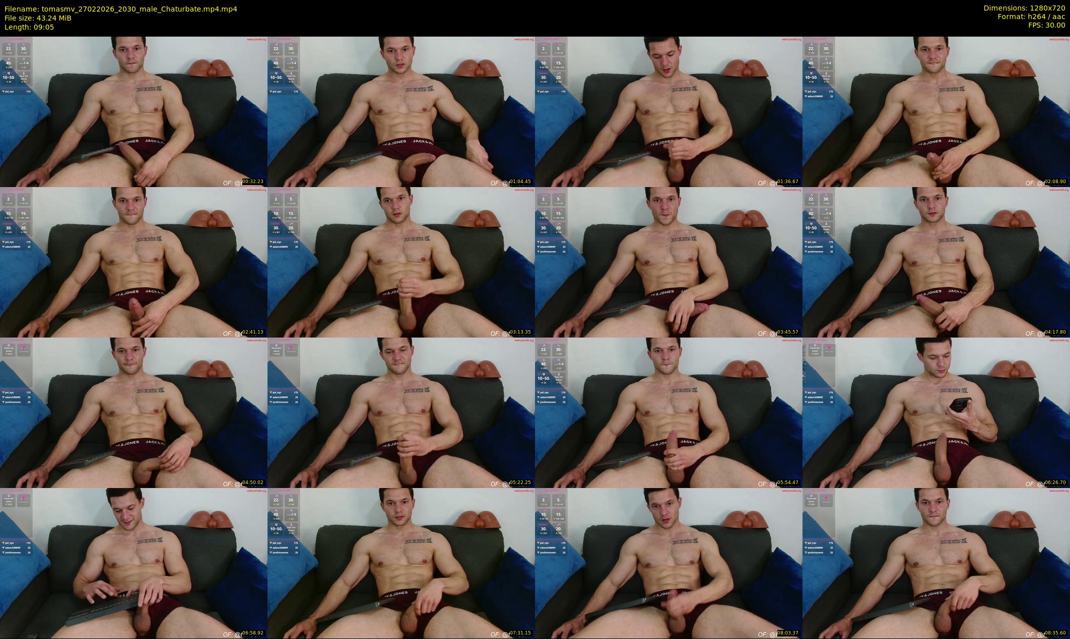 tomasmv — 10 minute Chaturbate male cam show recording, 720p, Feb 27, 2026