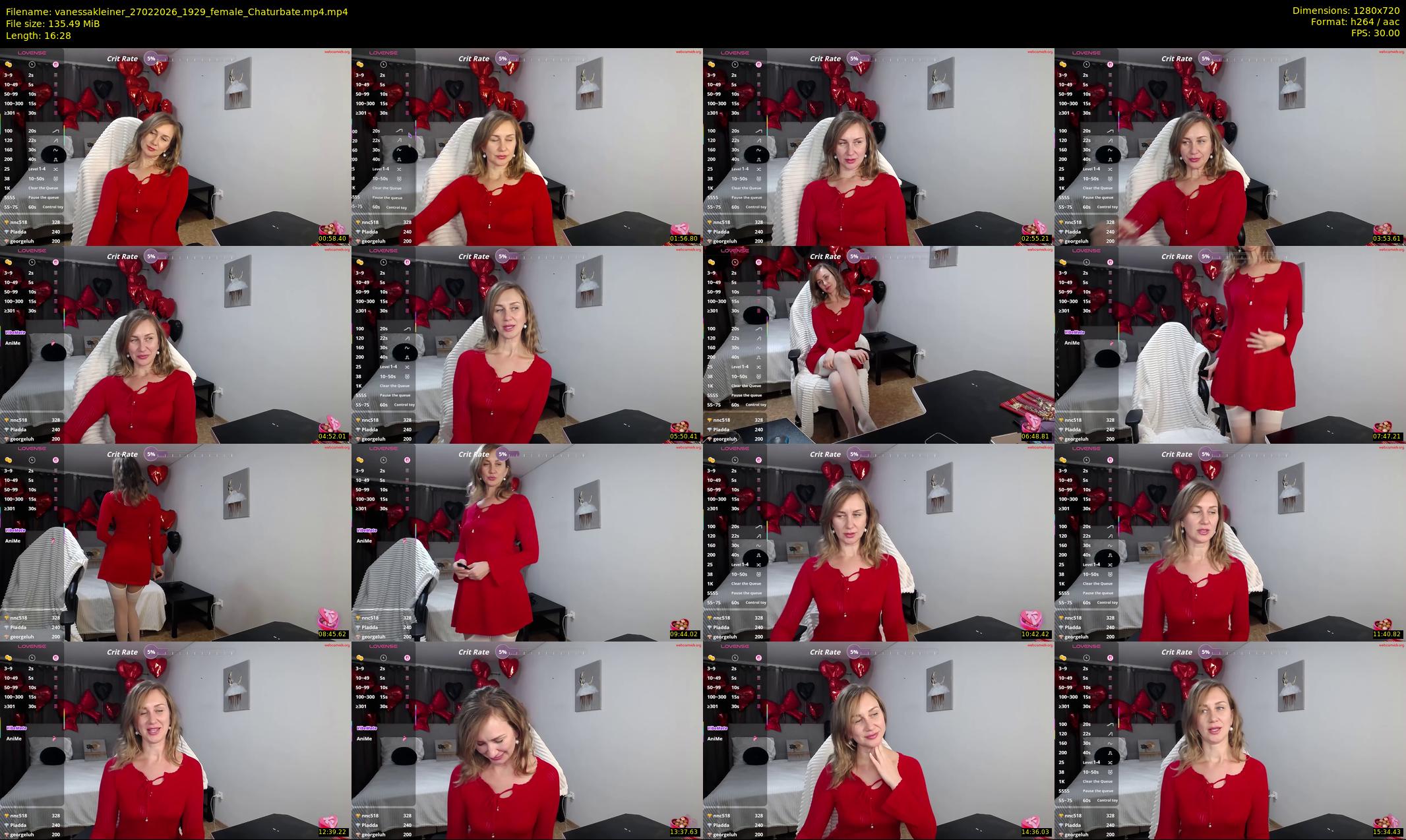 vanessakleiner — 17 minute Chaturbate female cam show recording, 720p, Feb 27, 2026