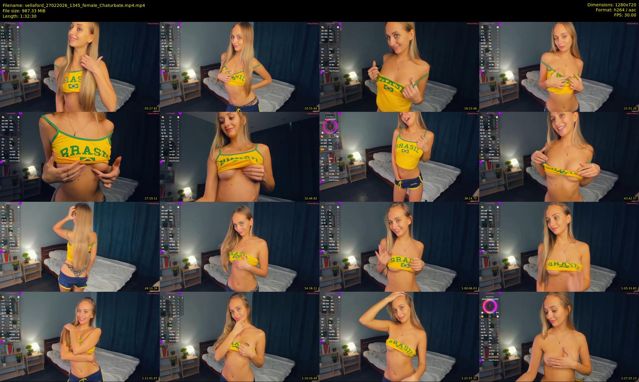 vellaford — 93 minute Chaturbate female cam show recording, 720p, Feb 27, 2026