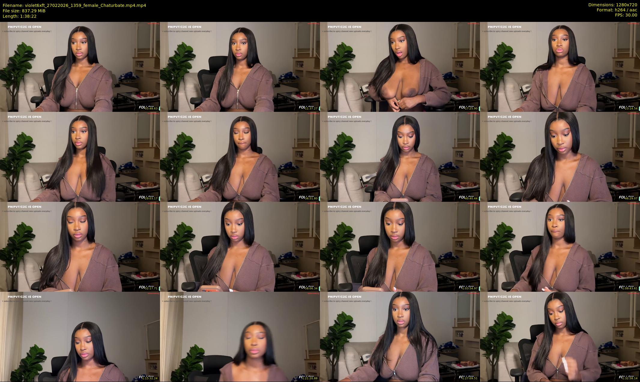 violet6xft — 99 minute Chaturbate female cam show recording, 720p, Feb 27, 2026