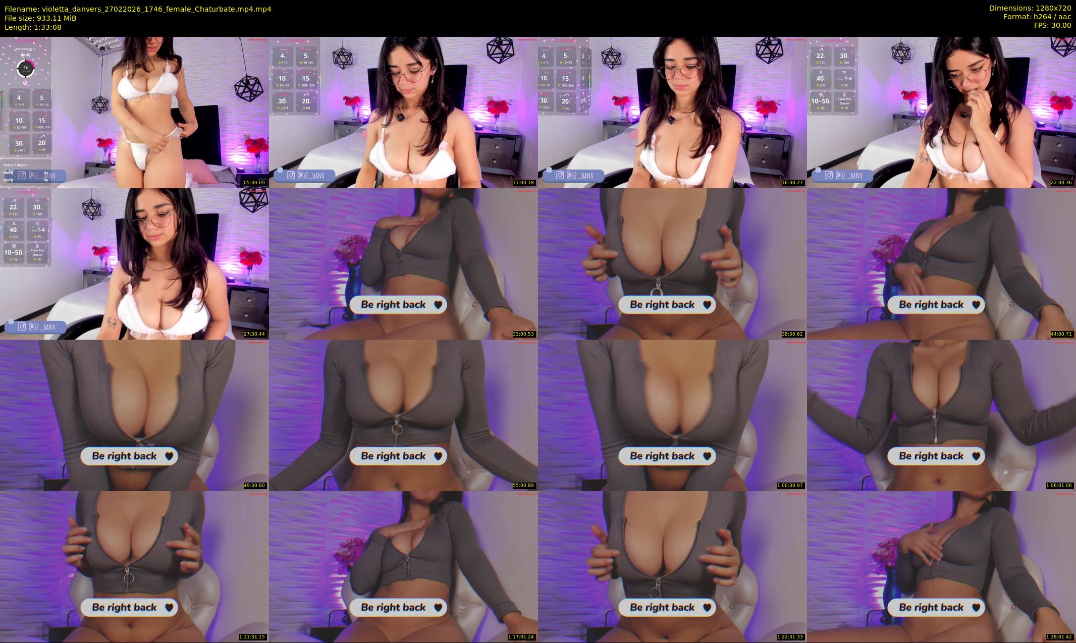 violetta_danvers — 94 minute Chaturbate female cam show recording, 720p, Feb 27, 2026