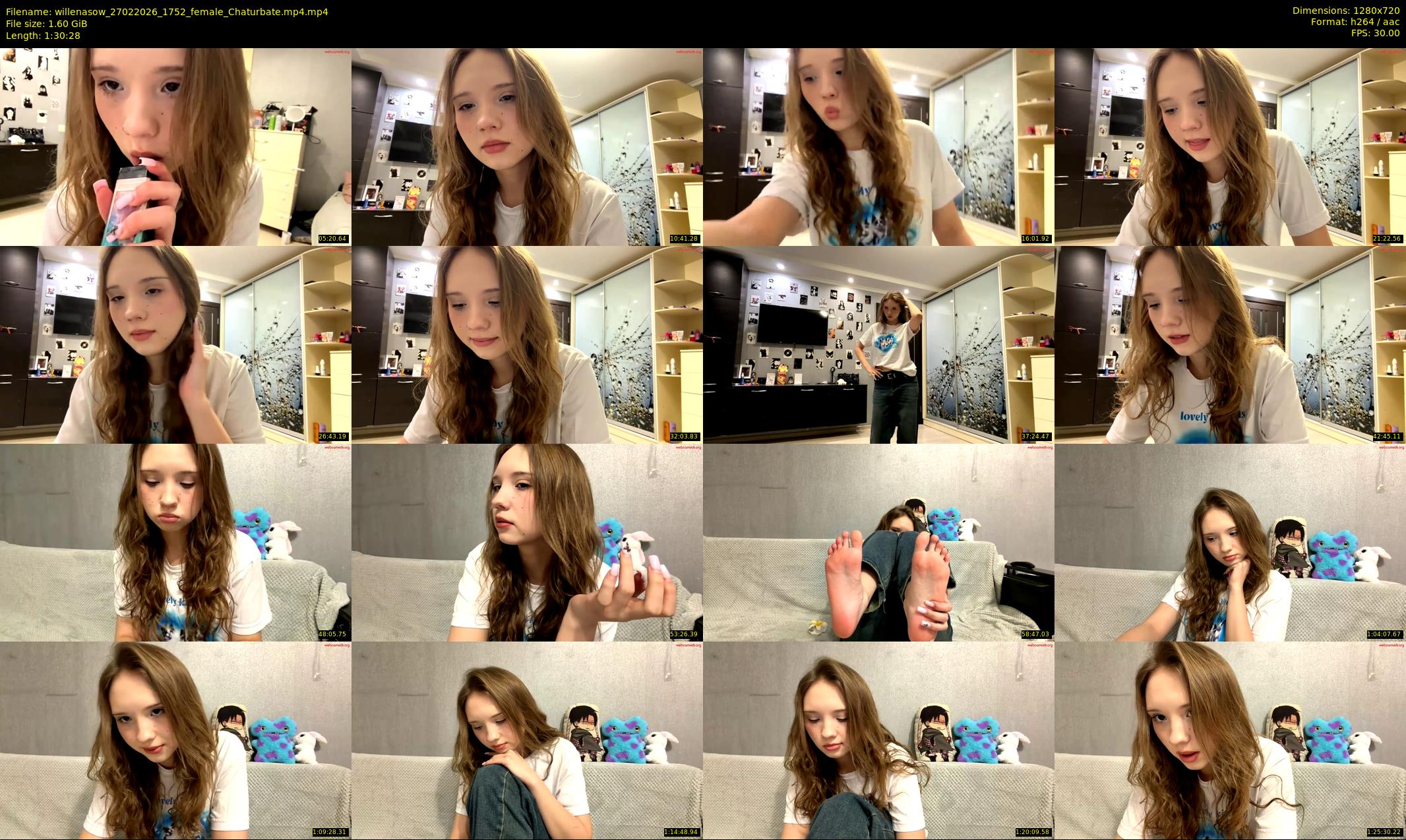 willenasow — 91 minute Chaturbate female cam show recording, 720p, Feb 27, 2026