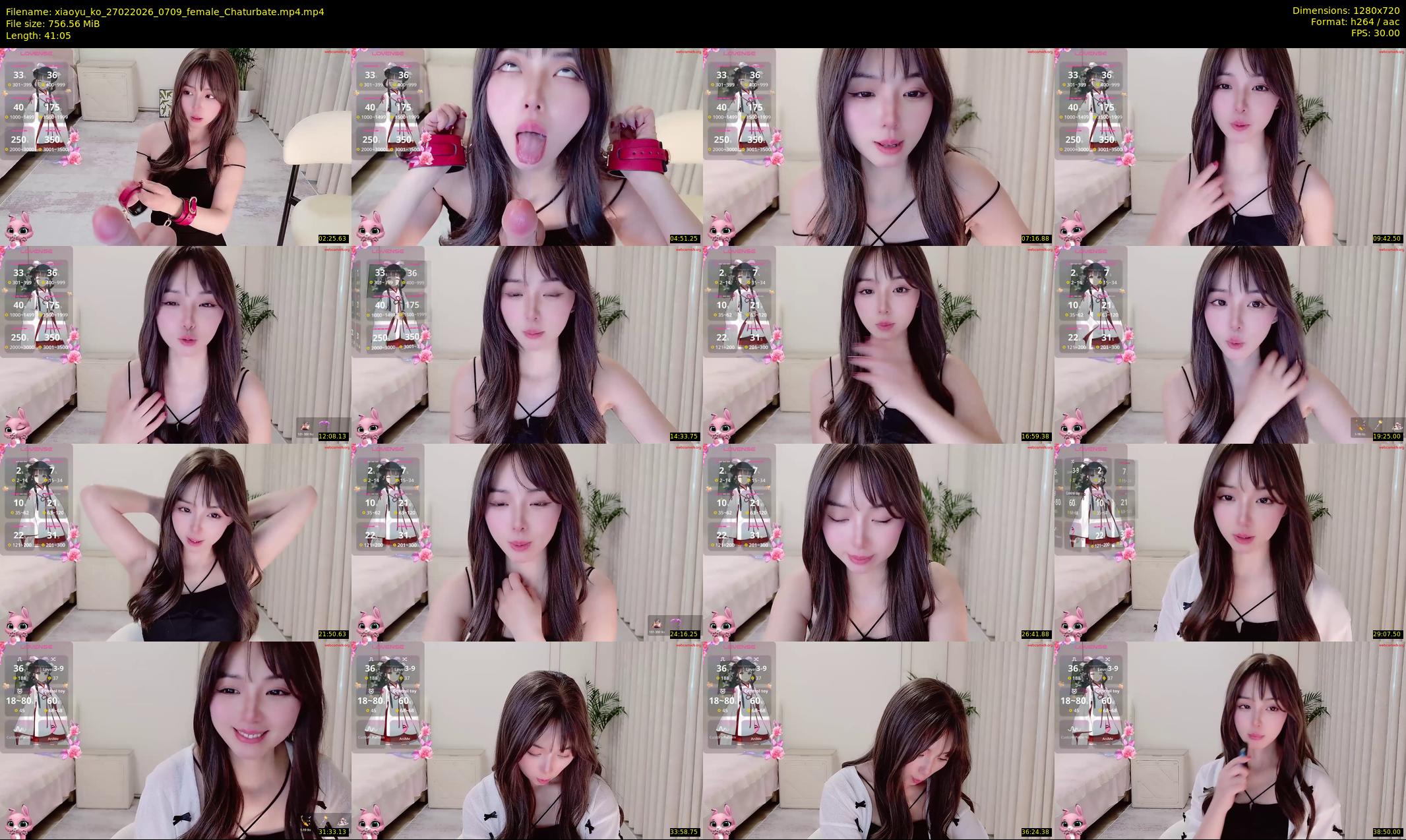 xiaoyu_ko — 42 minute Chaturbate female cam show recording, 720p, Feb 27, 2026