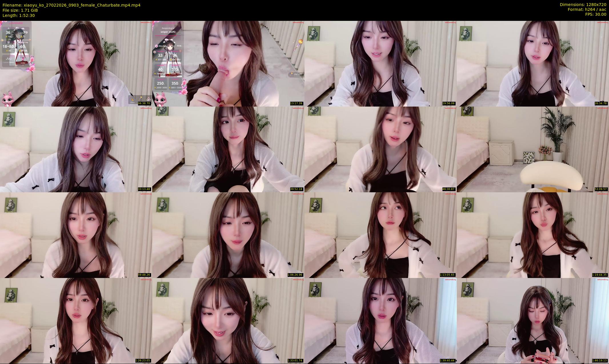 xiaoyu_ko — 113 minute Chaturbate female cam show recording, 720p, Feb 27, 2026