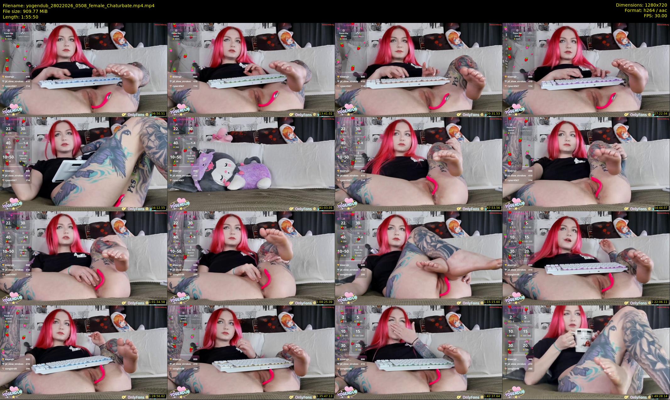 yogendub — 116 minute Chaturbate female cam show recording, 720p, Feb 28, 2026