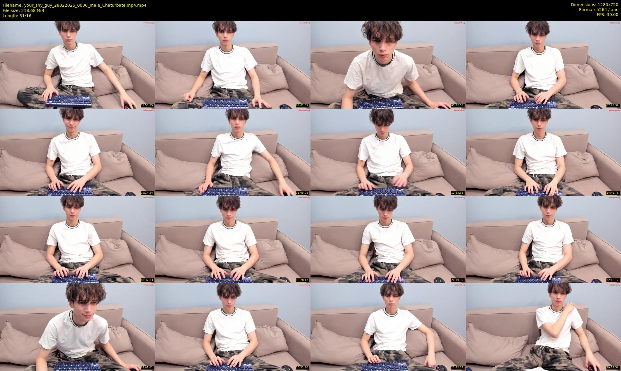 your_shy_guy — 32 minute Chaturbate male cam show recording, 720p, Feb 28, 2026