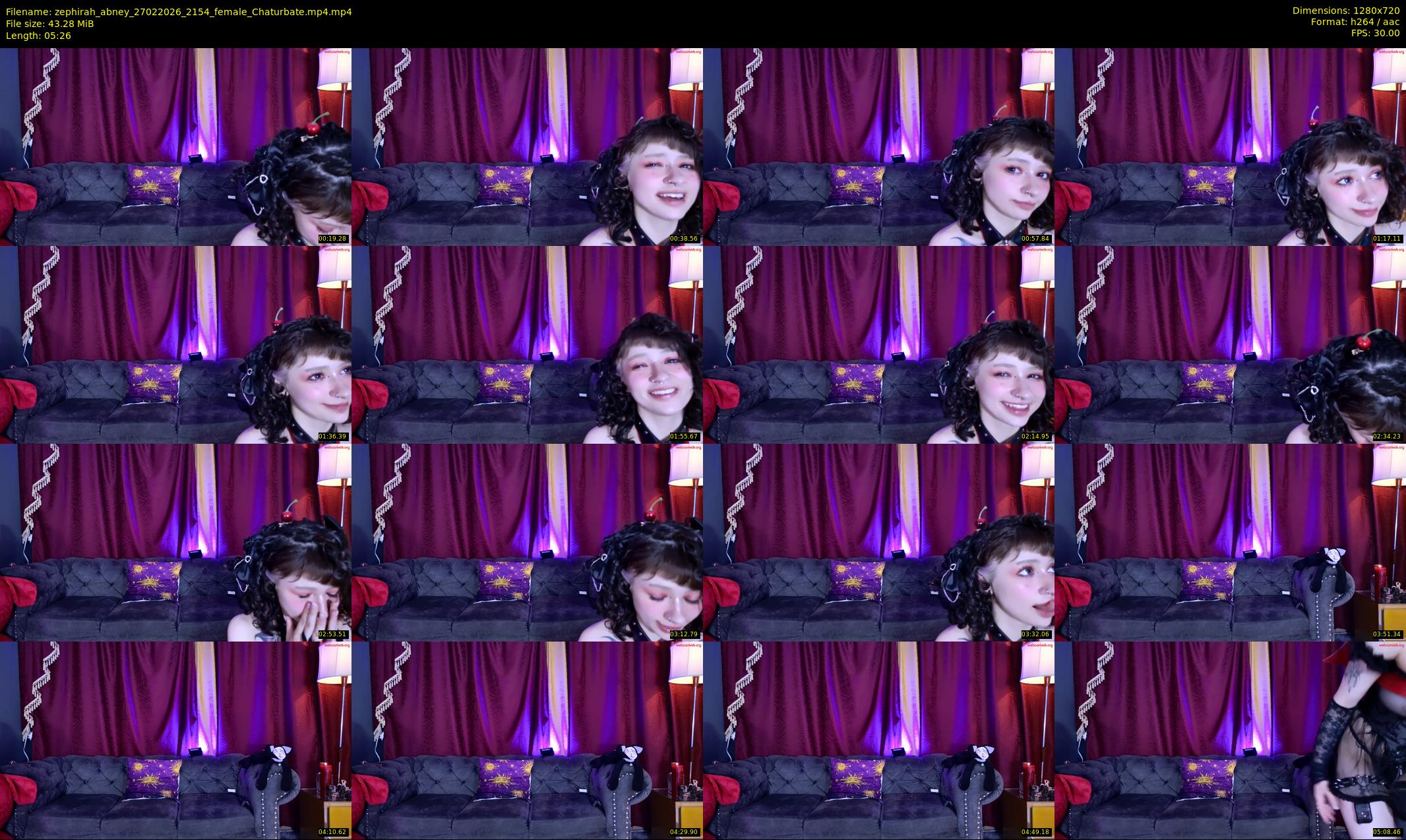 zephirah_abney — 6 minute Chaturbate female cam show recording, 720p, Feb 27, 2026