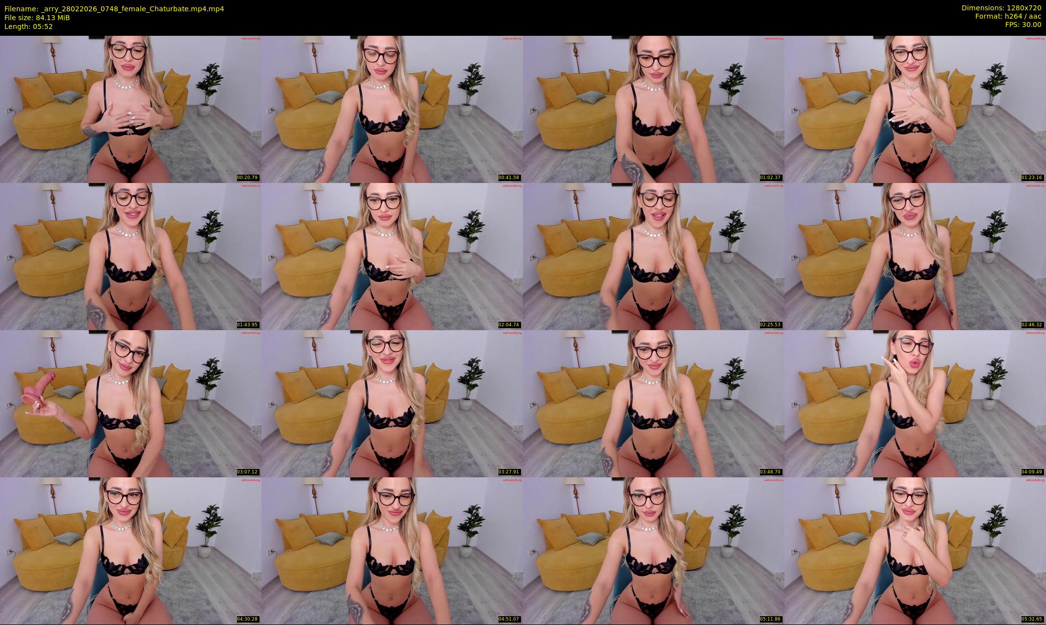 _arry — 6 minute Chaturbate female cam show recording, 720p, Feb 28, 2026