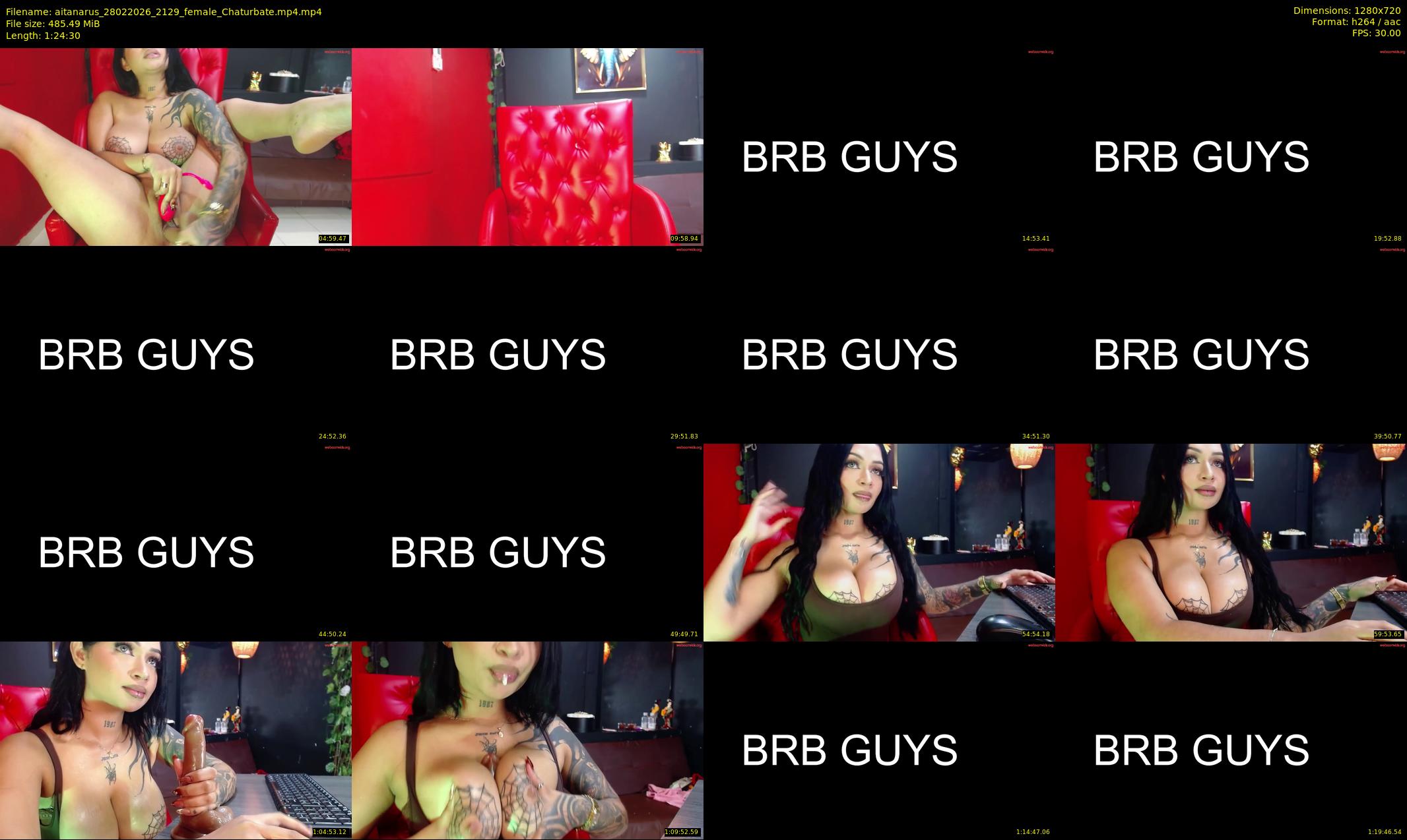 aitanarus — 85 minute Chaturbate female cam show recording, 720p, Feb 28, 2026