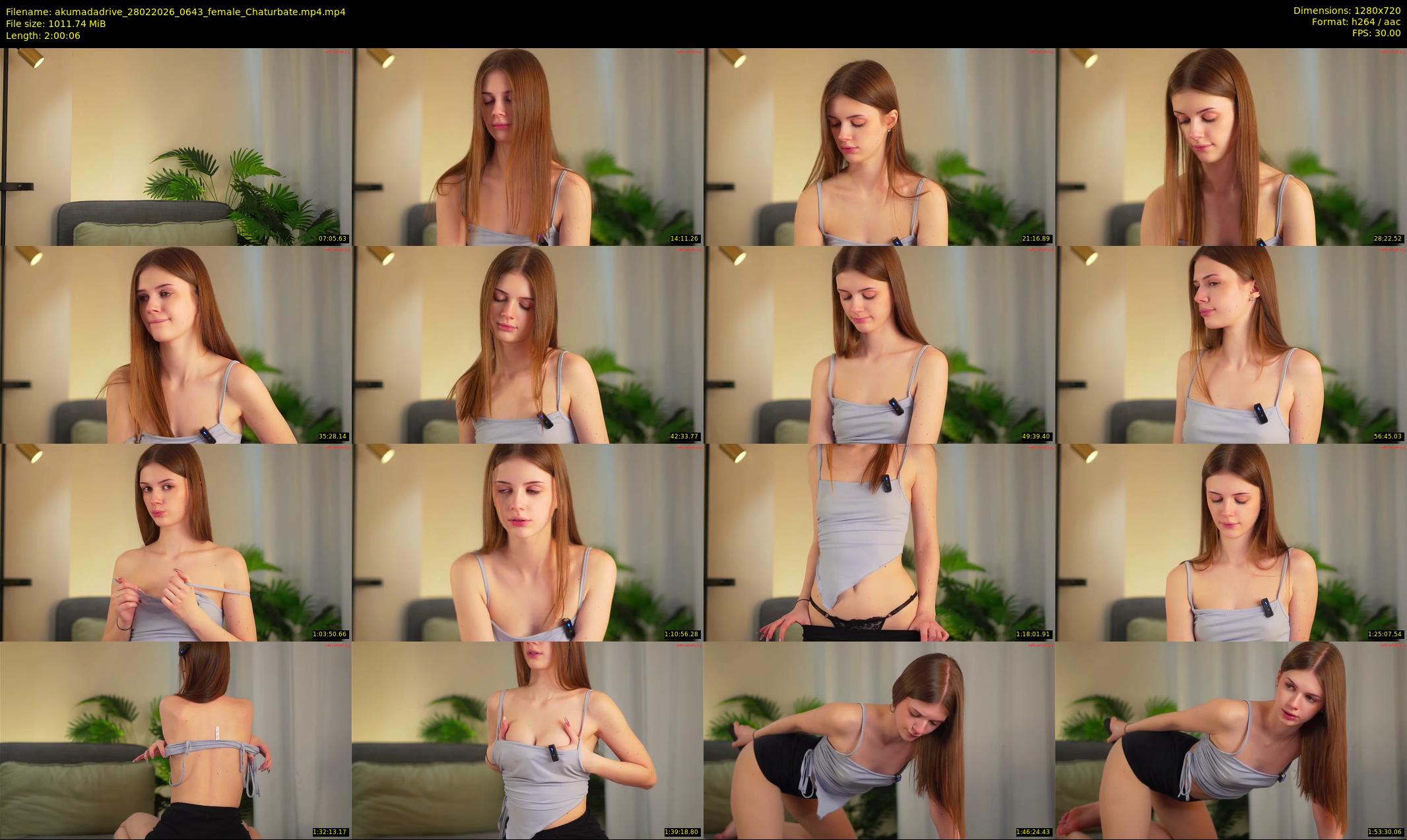 akumadadrive — 121 minute Chaturbate female cam show recording, 720p, Feb 28, 2026