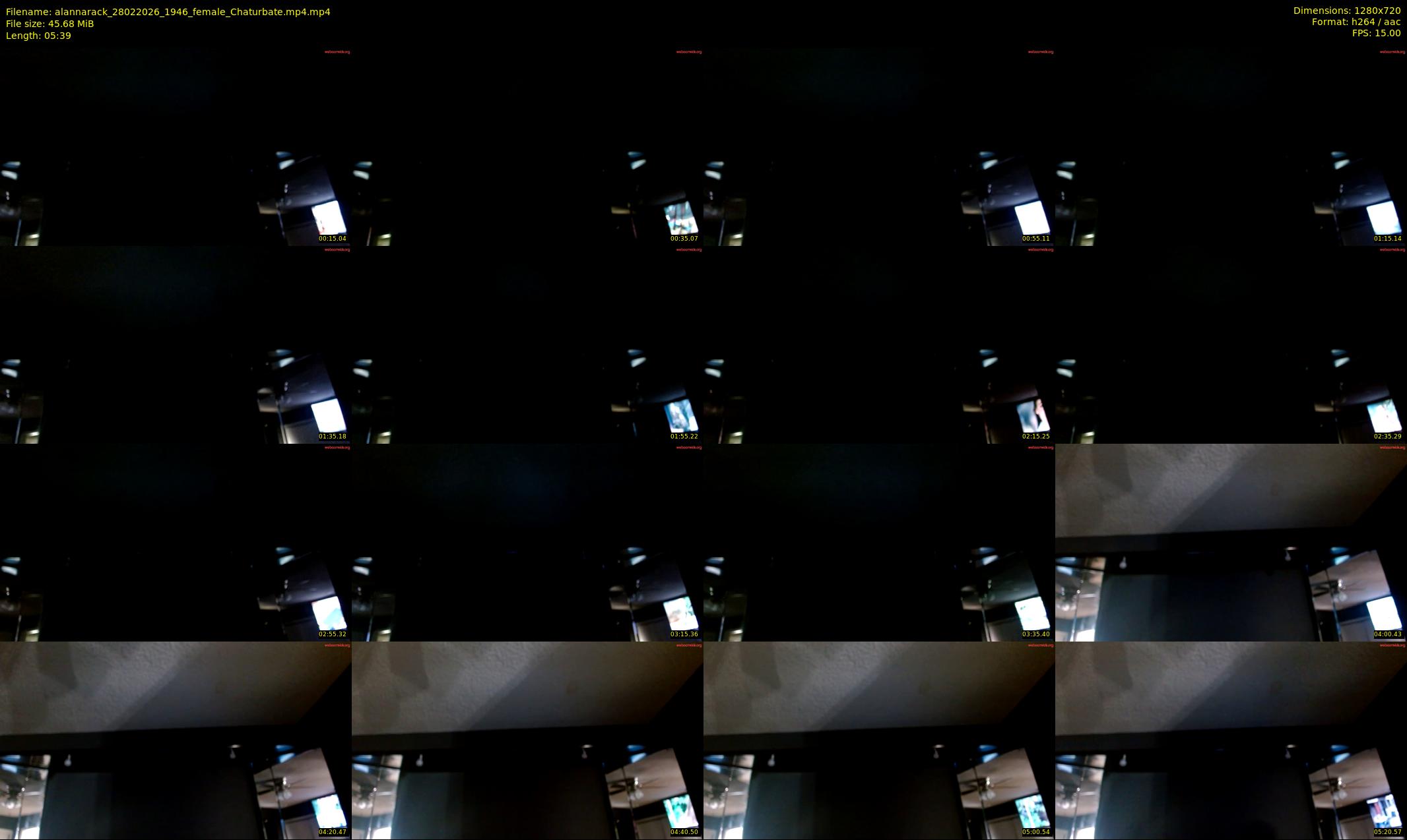 alannarack — 6 minute Chaturbate female cam show recording, 720p, Feb 28, 2026
