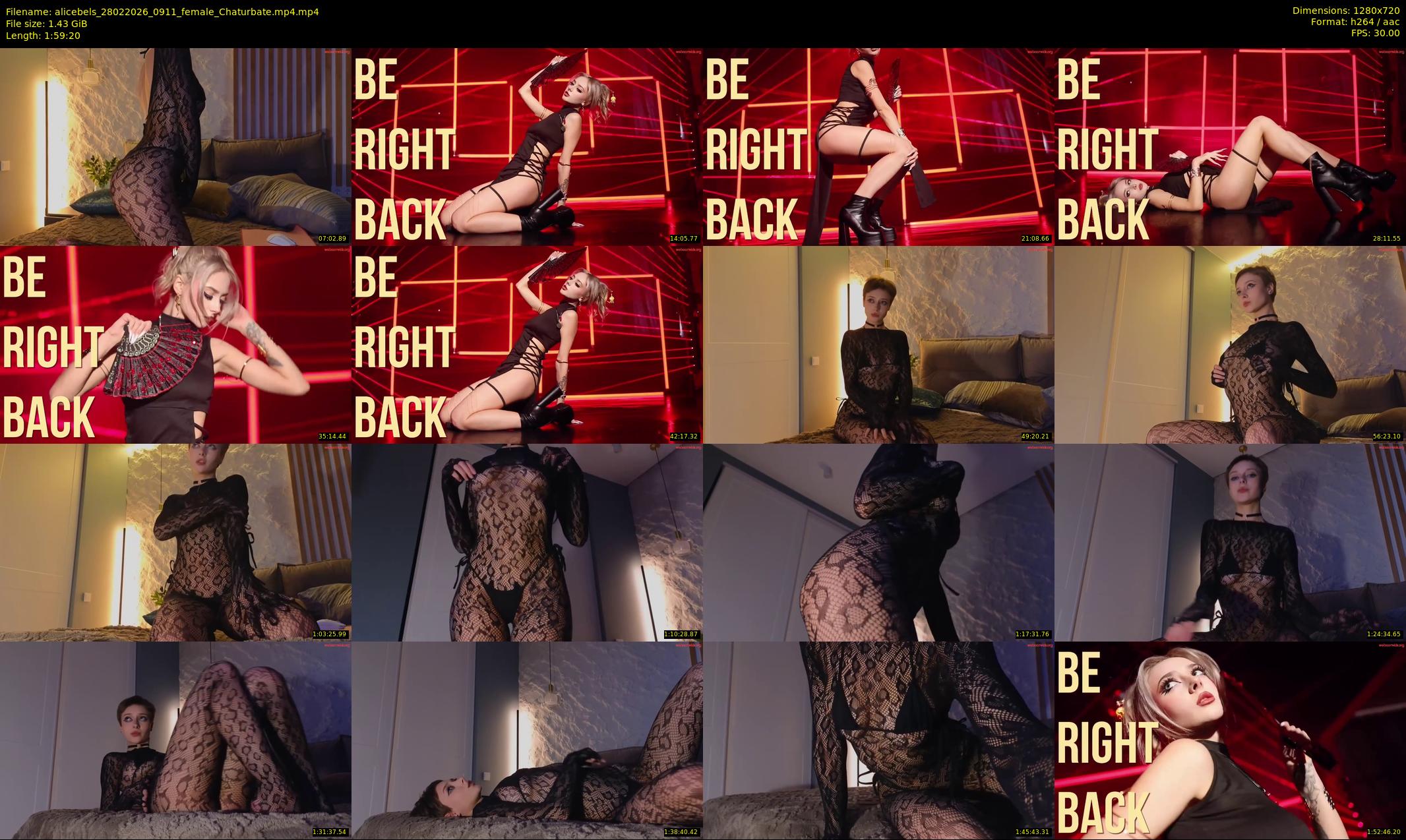 alicebels — 120 minute Chaturbate female cam show recording, 720p, Feb 28, 2026