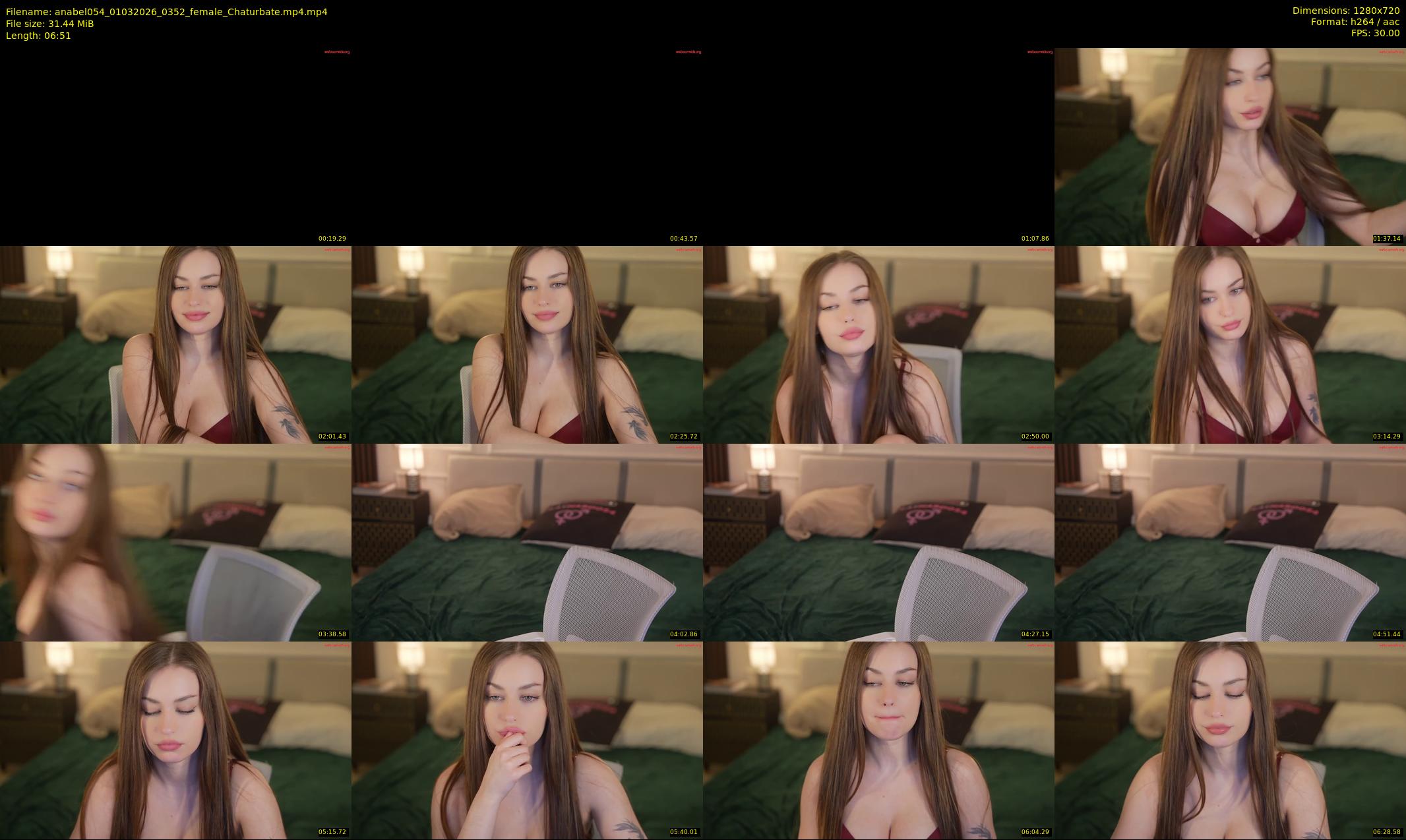 anabel054 — 7 minute Chaturbate female cam show recording, 720p, Mar 1, 2026
