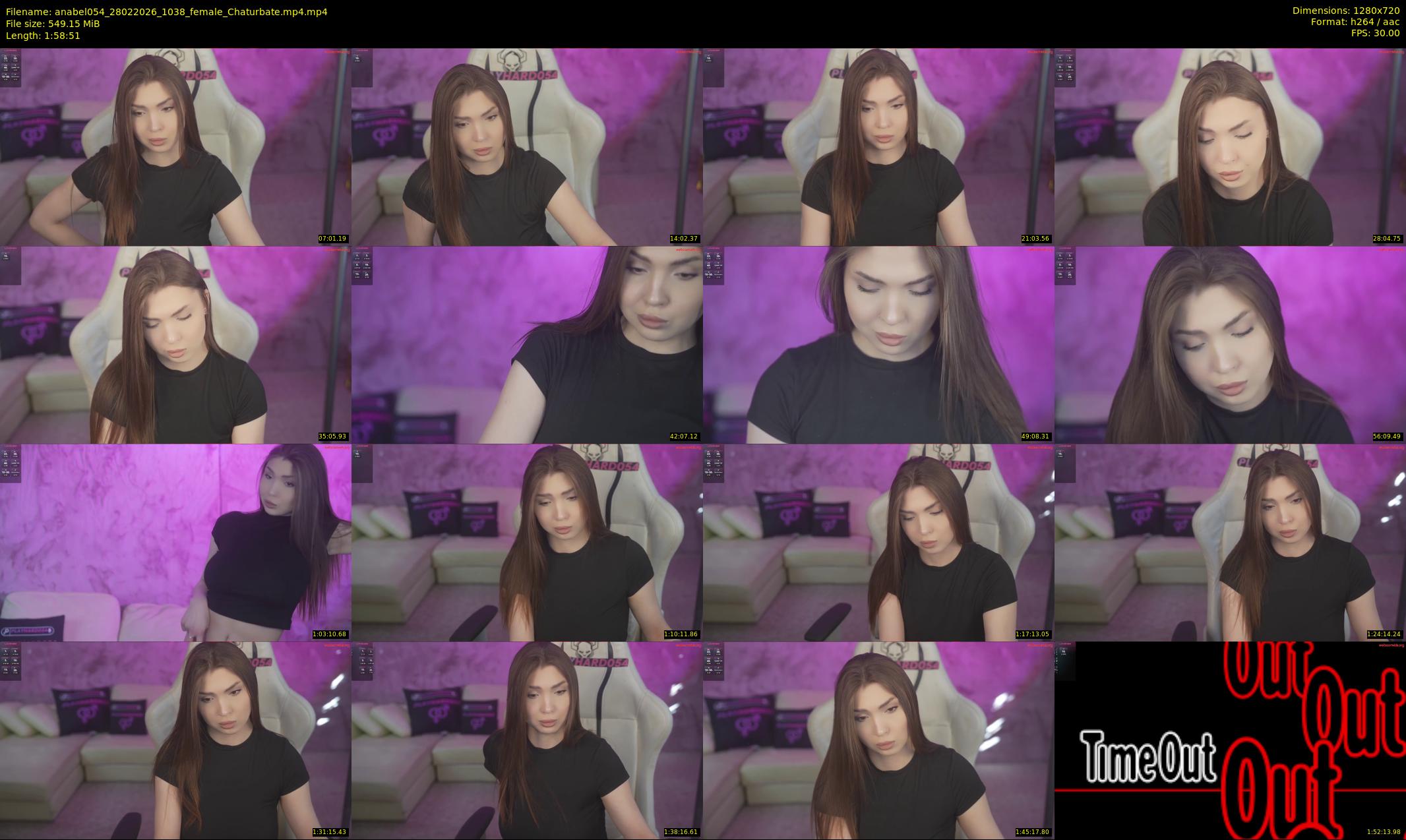 anabel054 — 119 minute Chaturbate female cam show recording, 720p, Feb 28, 2026