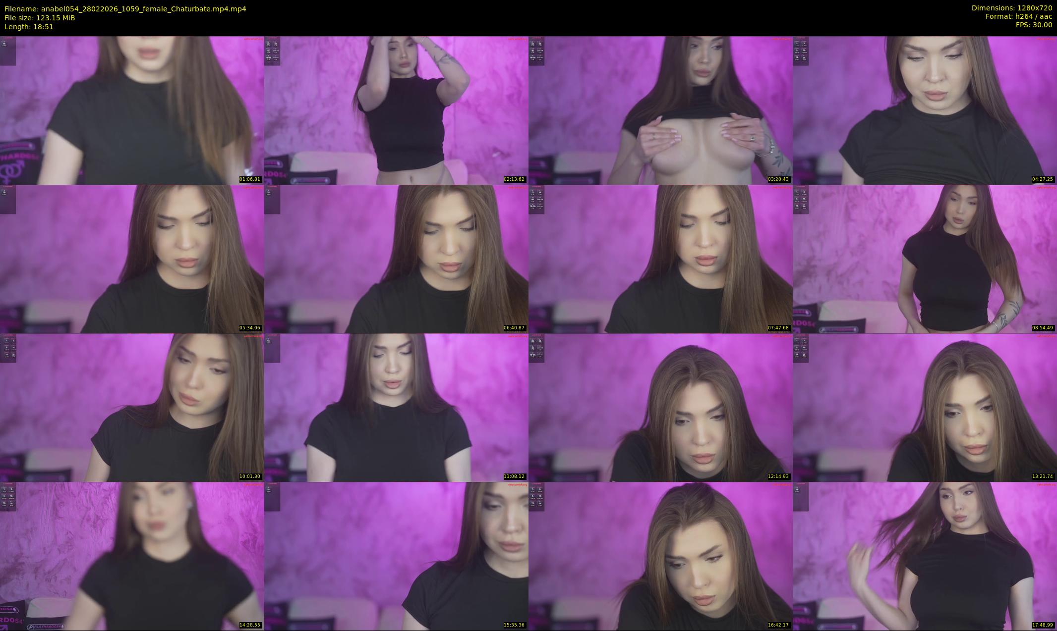 anabel054 — 19 minute Chaturbate female cam show recording, 720p, Feb 28, 2026