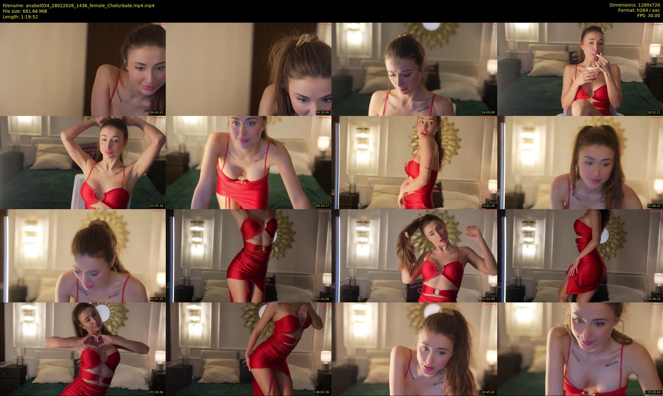 anabel054 — 80 minute Chaturbate female cam show recording, 720p, Feb 28, 2026