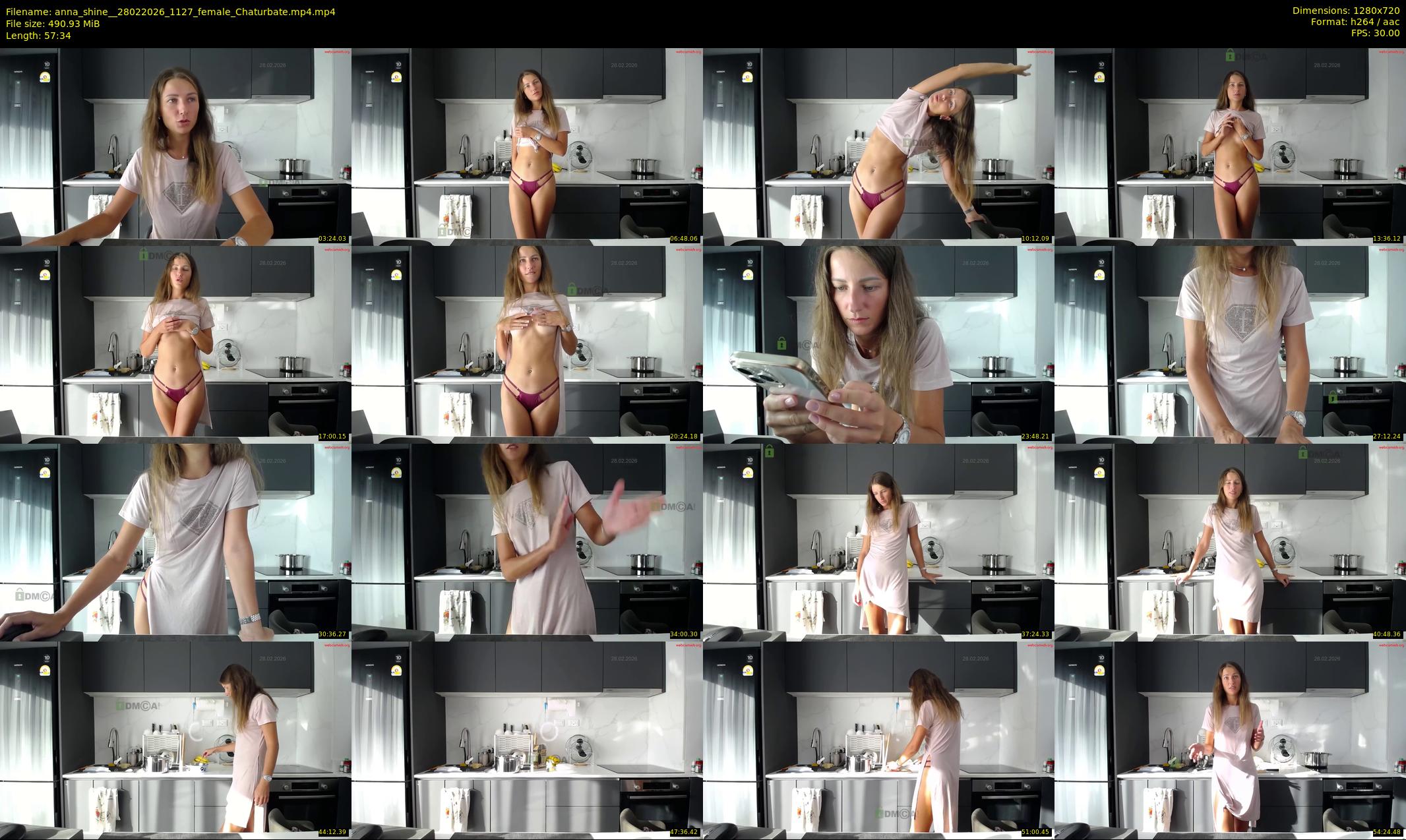anna_shine_ — 58 minute Chaturbate female cam show recording, 720p, Feb 28, 2026