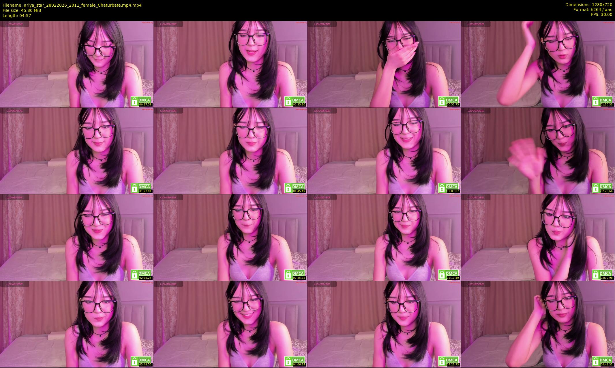 ariya_star — 5 minute Chaturbate female cam show recording, 720p, Feb 28, 2026