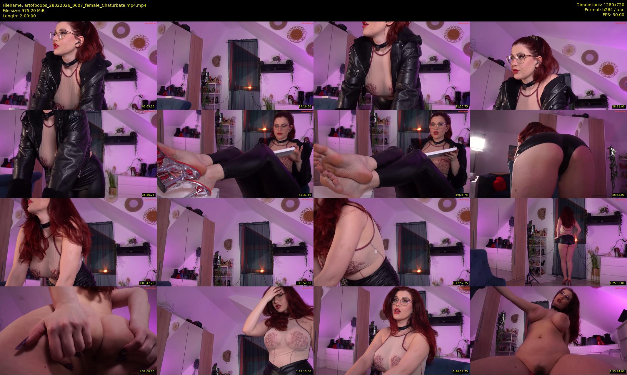 artofboobs — 120 minute Chaturbate female cam show recording, 720p, Feb 28, 2026