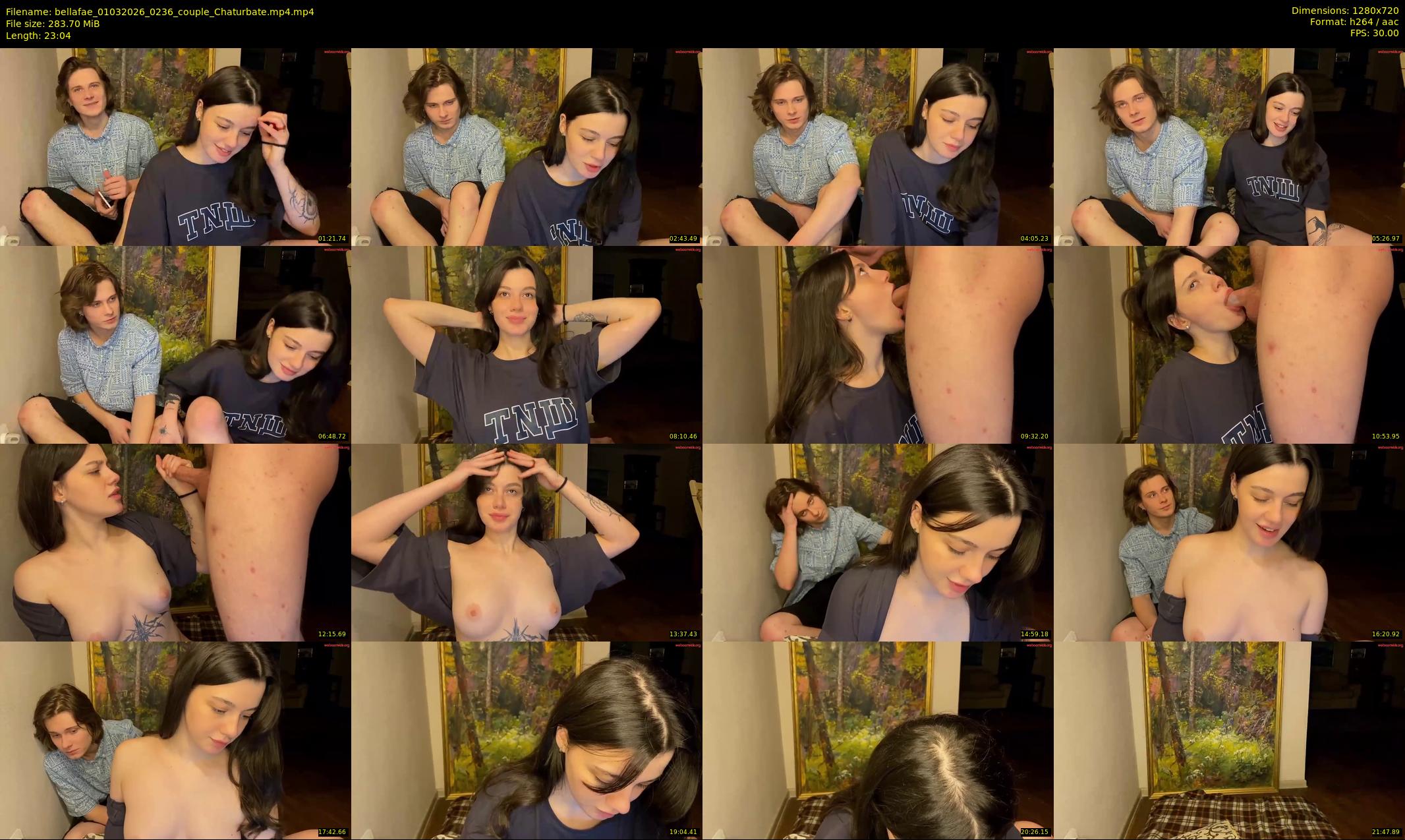 bellafae — 24 minute Chaturbate couple cam show recording, 720p, Mar 1, 2026