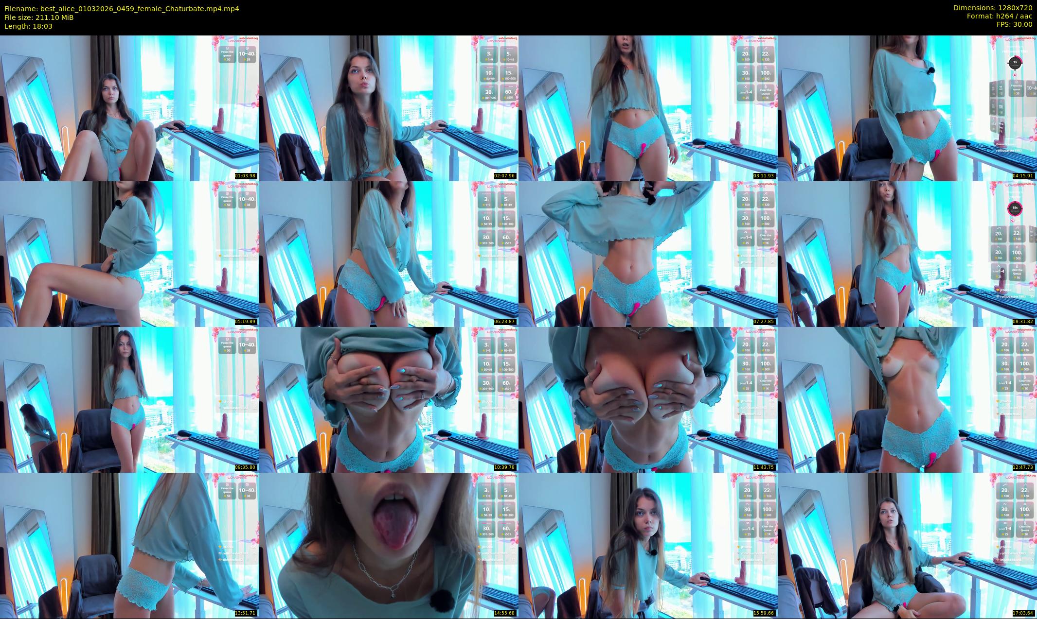 best_alice — 19 minute Chaturbate female cam show recording, 720p, Mar 1, 2026