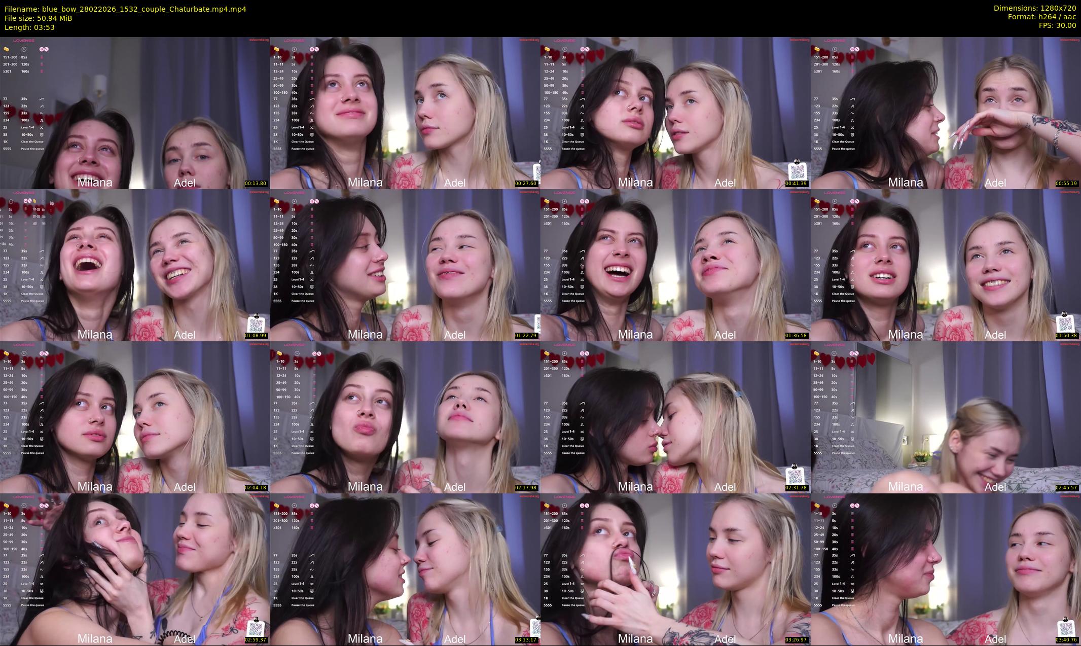 blue_bow — 4 minute Chaturbate female cam show recording, 720p, Feb 28, 2026