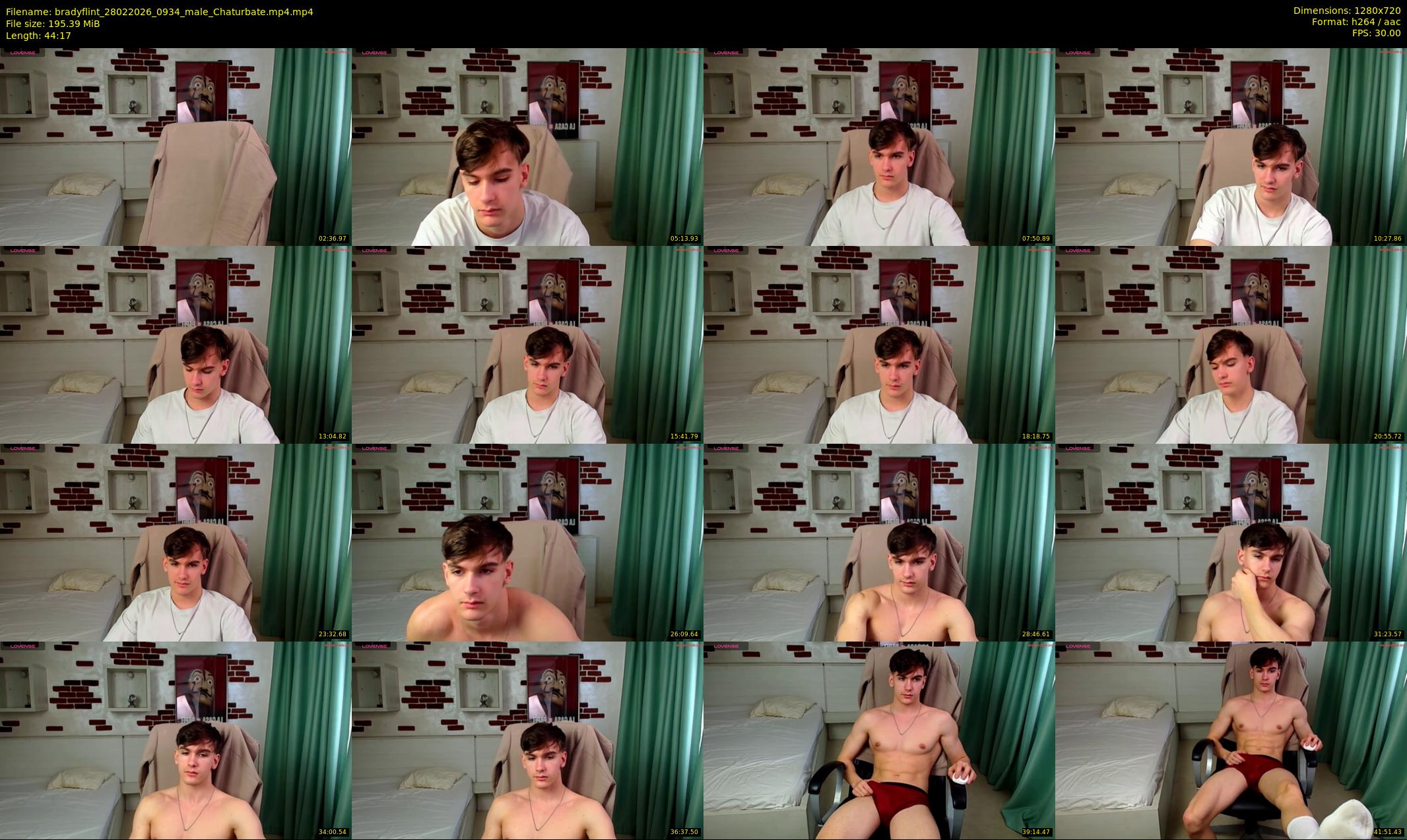 bradyflint — 45 minute Chaturbate male cam show recording, 720p, Feb 28, 2026