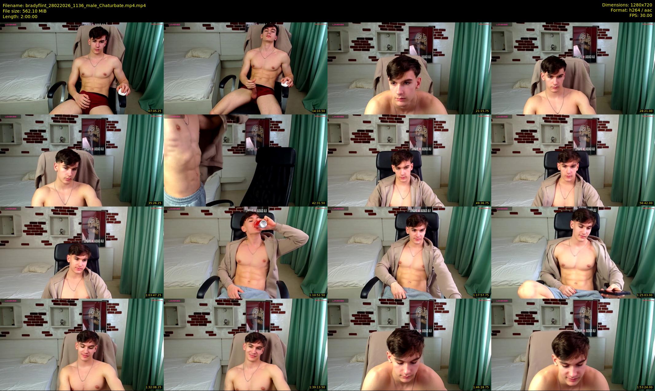 bradyflint — 120 minute Chaturbate male cam show recording, 720p, Feb 28, 2026
