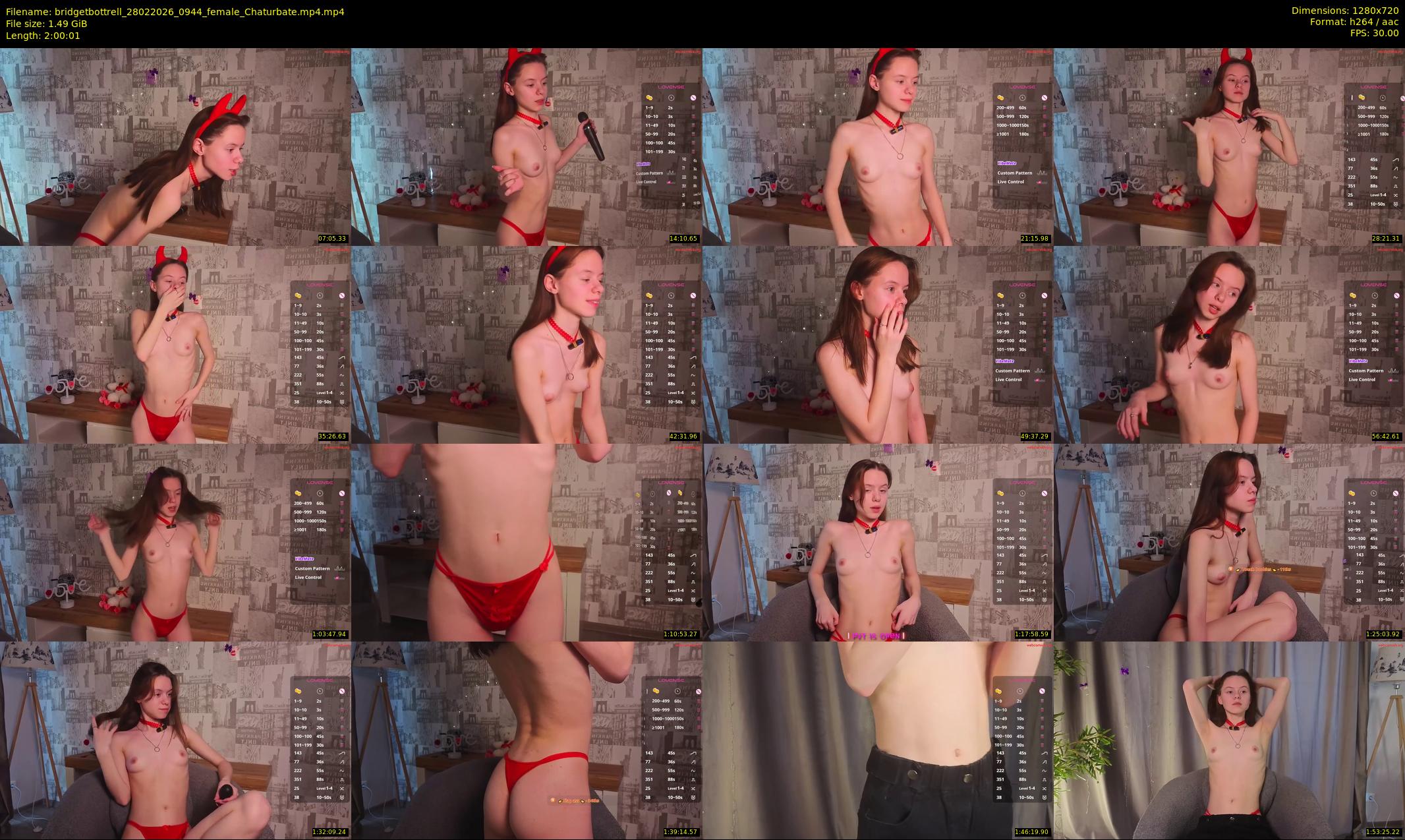 bridgetbottrell — 121 minute Chaturbate female cam show recording, 720p, Feb 28, 2026