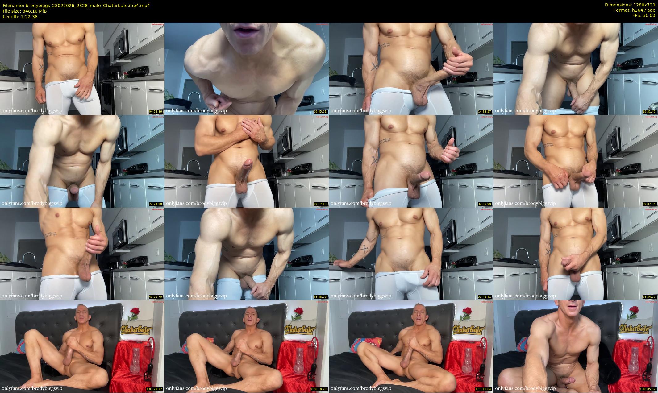 brodybiggs — 83 minute Chaturbate male cam show recording, 720p, Feb 28, 2026
