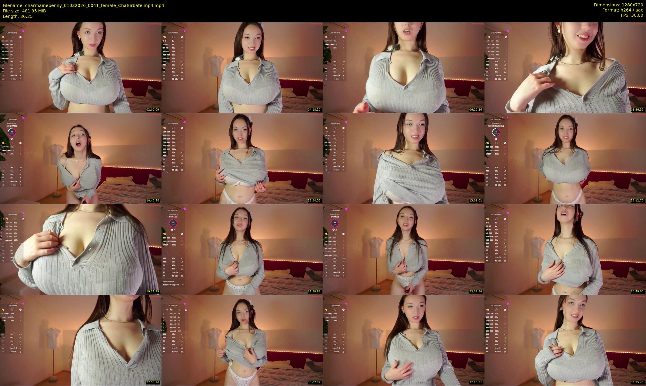 charmainepenny — 37 minute Chaturbate female cam show recording, 720p, Mar 1, 2026