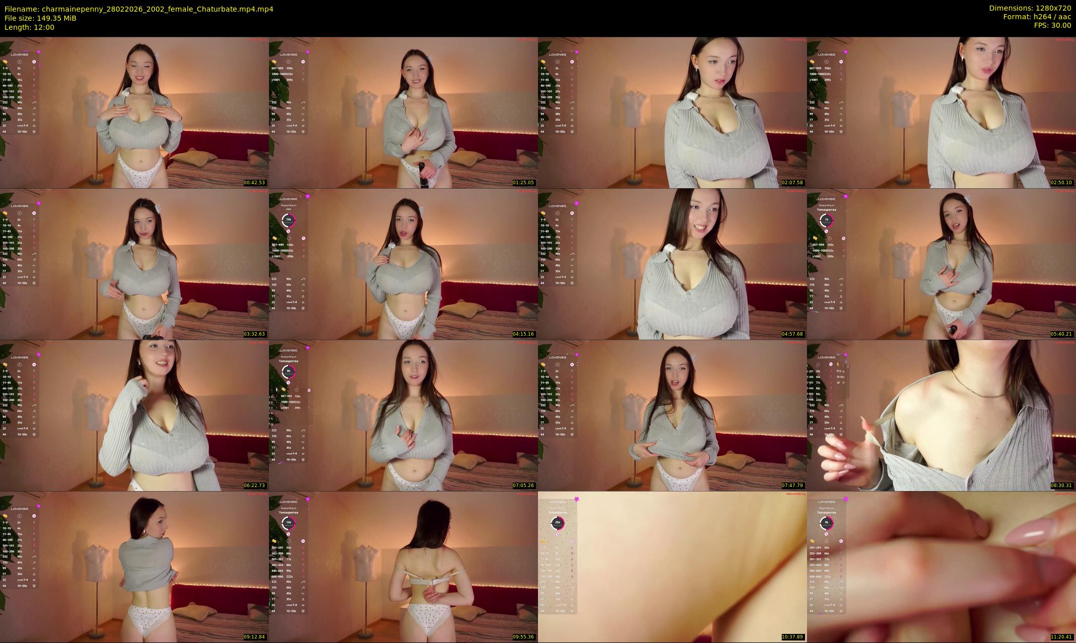 charmainepenny — 12 minute Chaturbate female cam show recording, 720p, Feb 28, 2026