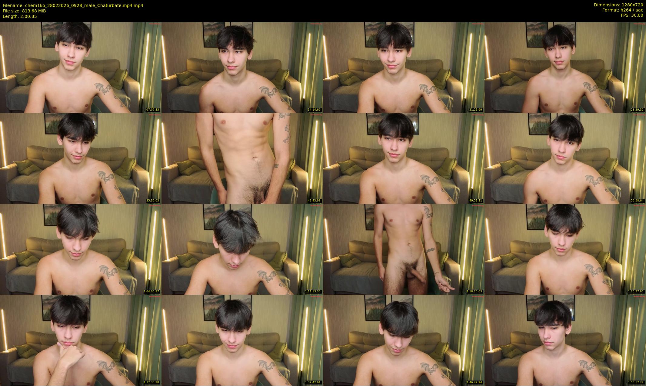 chem1ko — 121 minute Chaturbate male cam show recording, 720p, Feb 28, 2026