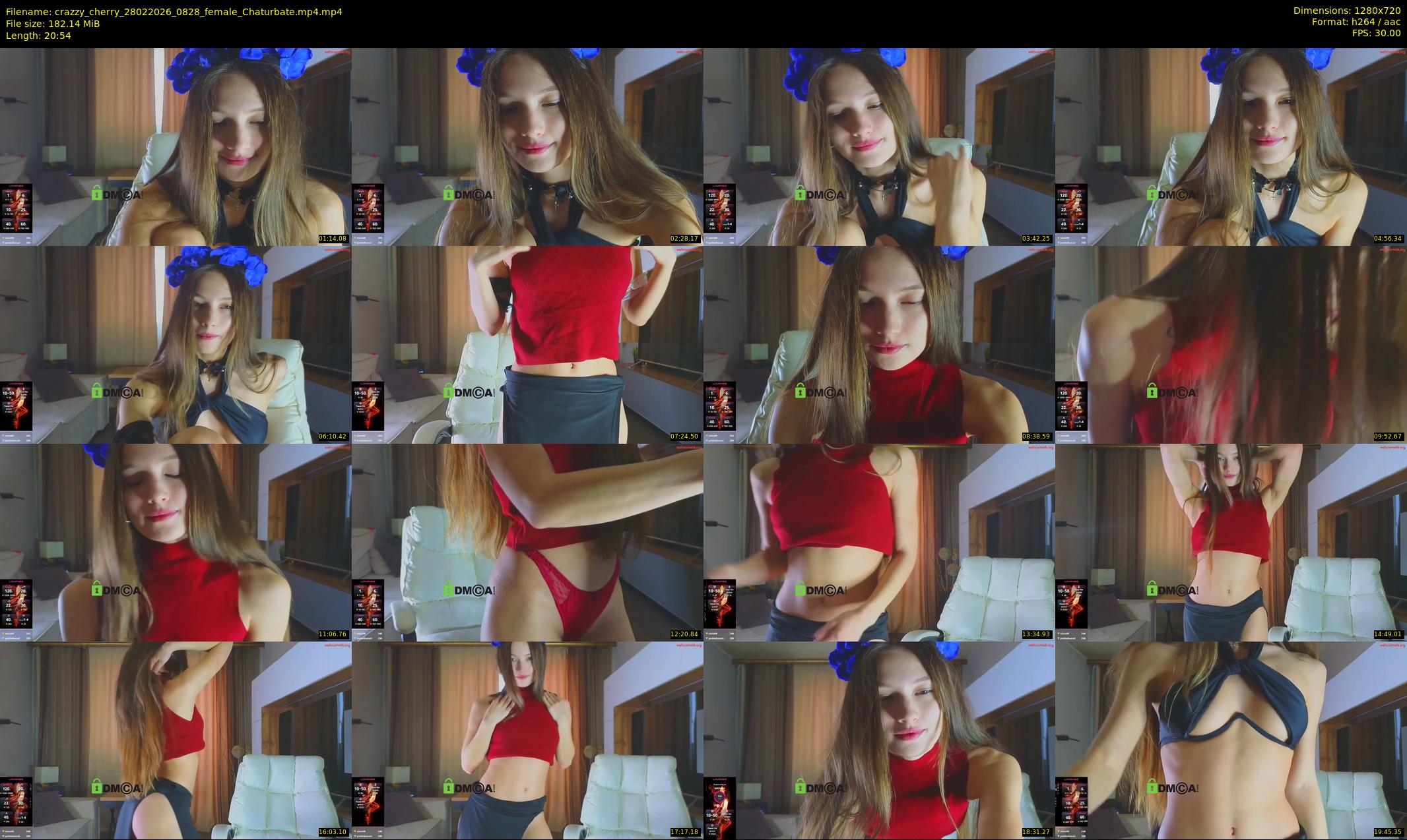 crazzy_cherry — 21 minute Chaturbate female cam show recording, 720p, Feb 28, 2026