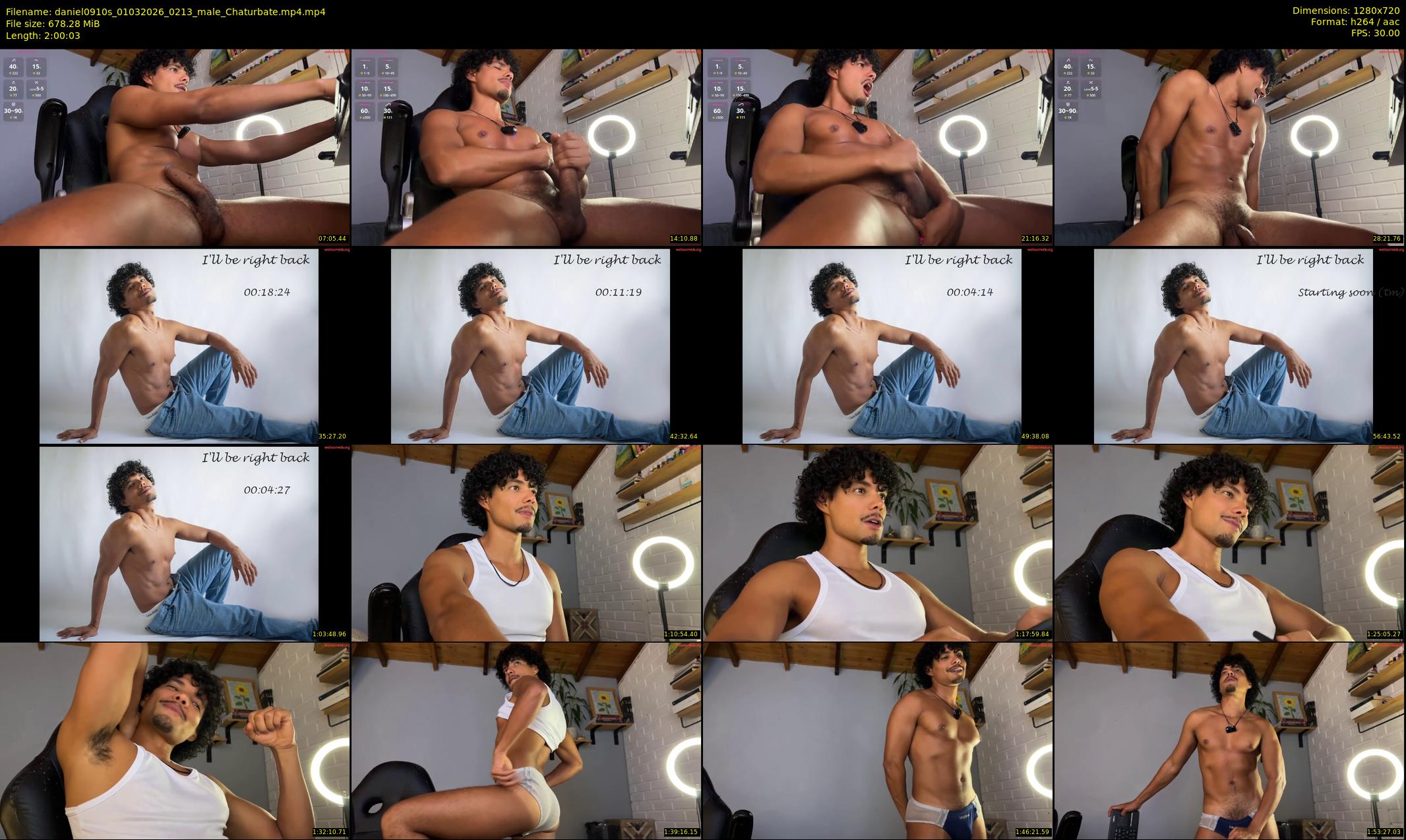 daniel0910s — 121 minute Chaturbate male cam show recording, 720p, Mar 1, 2026